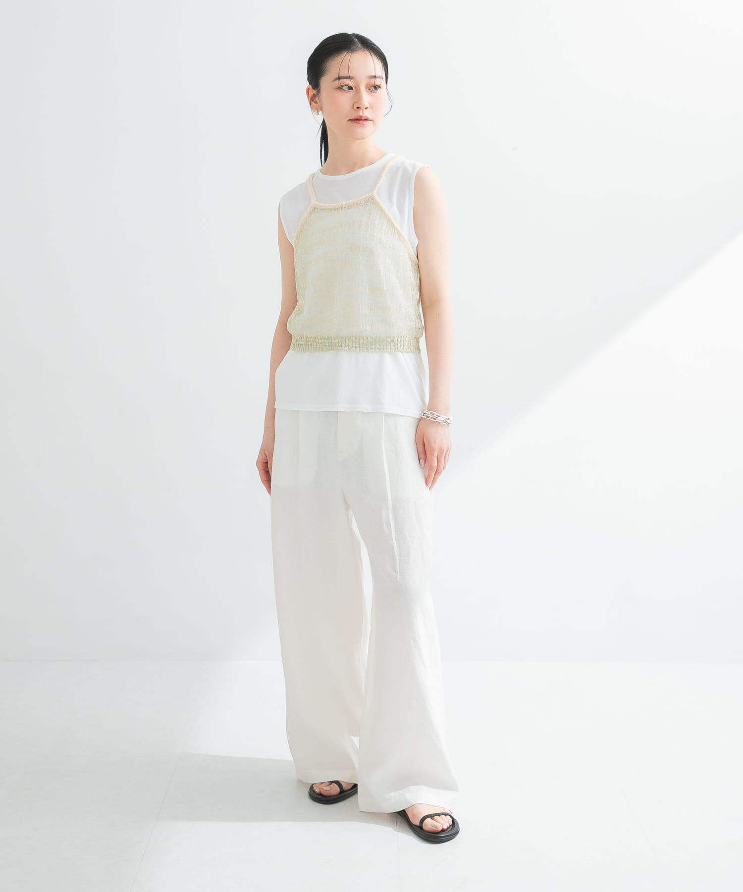 URBAN RESEARCH「シアーラメキャミソール」|キャミソール|