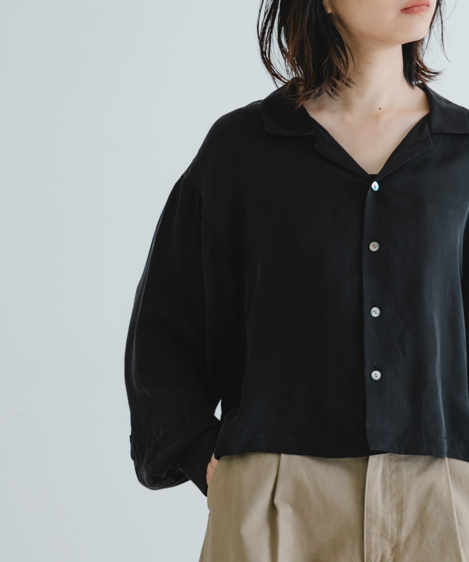 URBAN RESEARCH「new basic　キュプラショートシャツ」|シャツ・ブラウス|