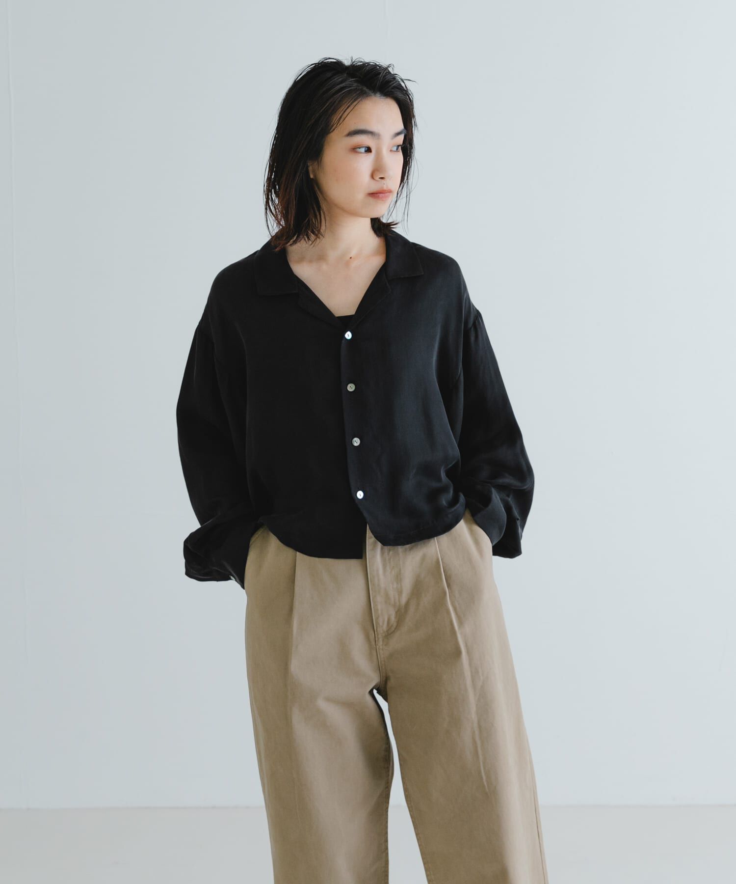 URBAN RESEARCH「new basic　キュプラショートシャツ」|シャツ・ブラウス|