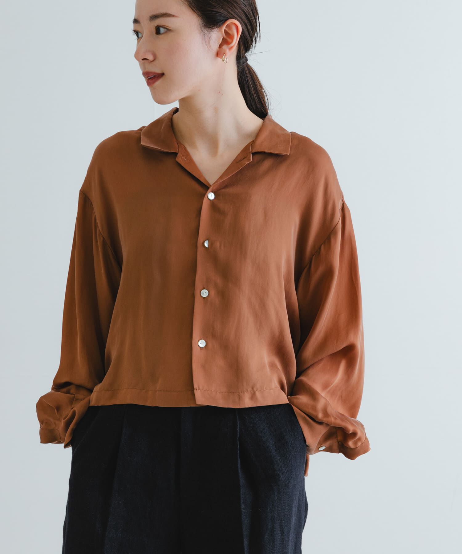 URBAN RESEARCH「new basic　キュプラショートシャツ」|シャツ・ブラウス|