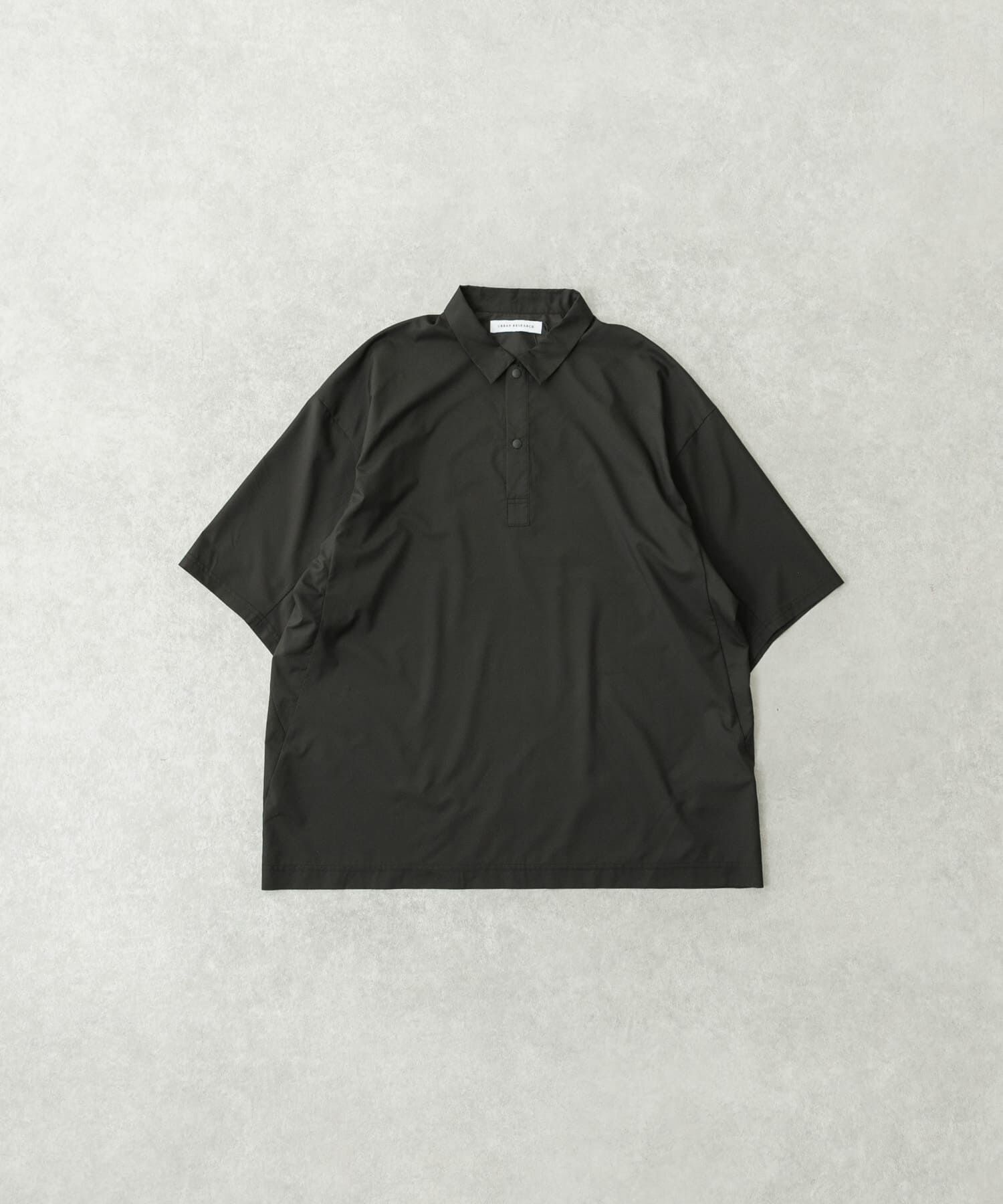 URBAN RESEARCH「SHADOW RIP リブポロシャツ」|ポロシャツ|ブラック