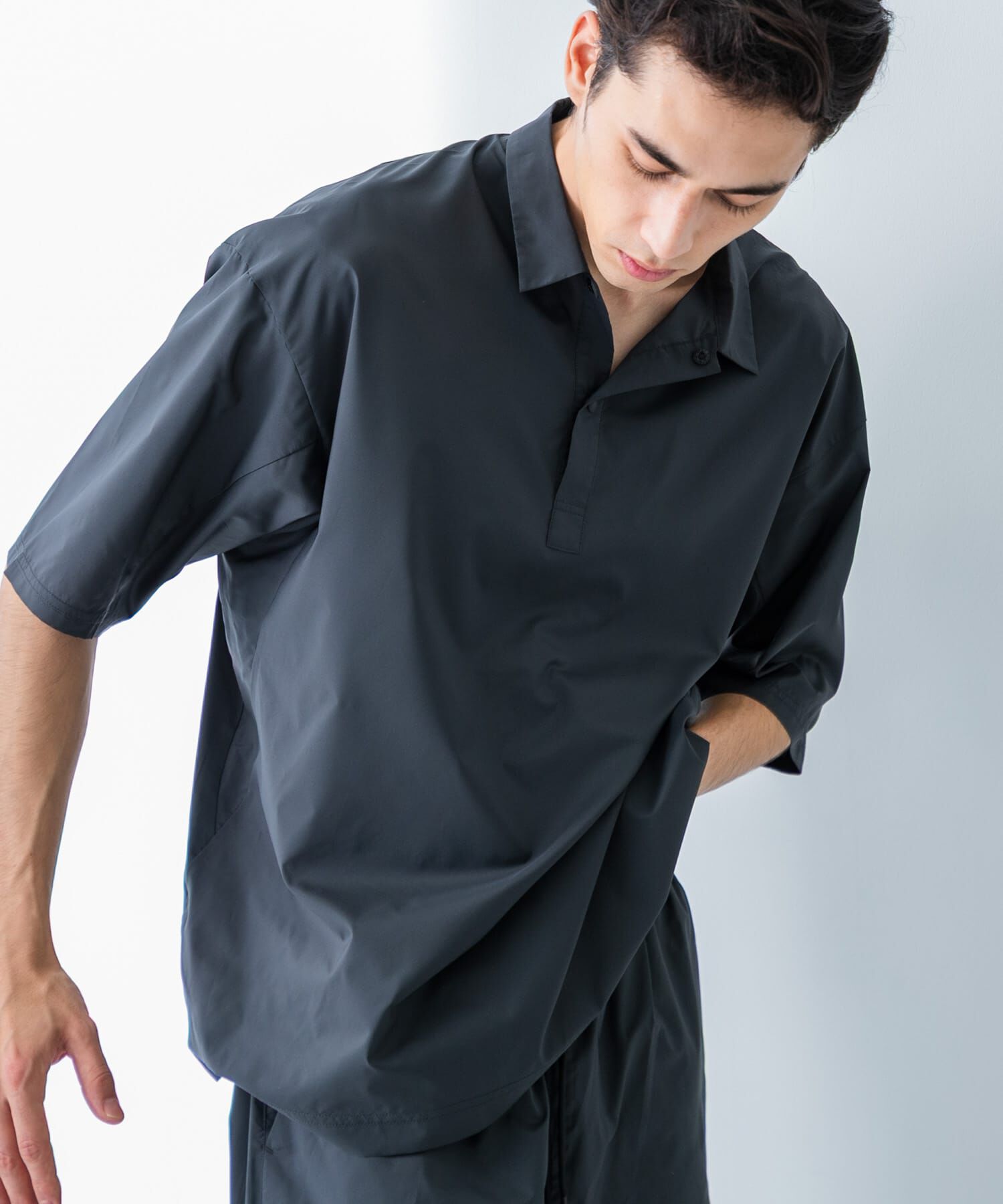 URBAN RESEARCH「SHADOW RIP リブポロシャツ」|ポロシャツ|