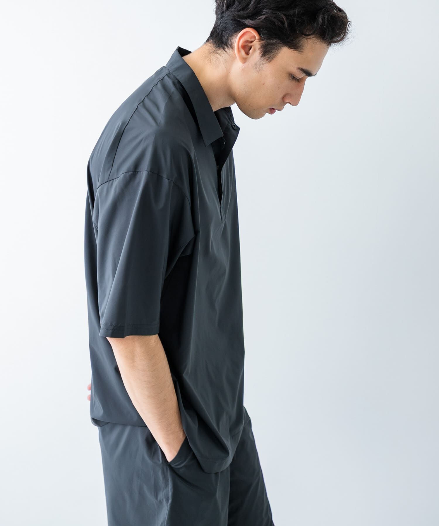 URBAN RESEARCH「SHADOW RIP リブポロシャツ」|ポロシャツ|