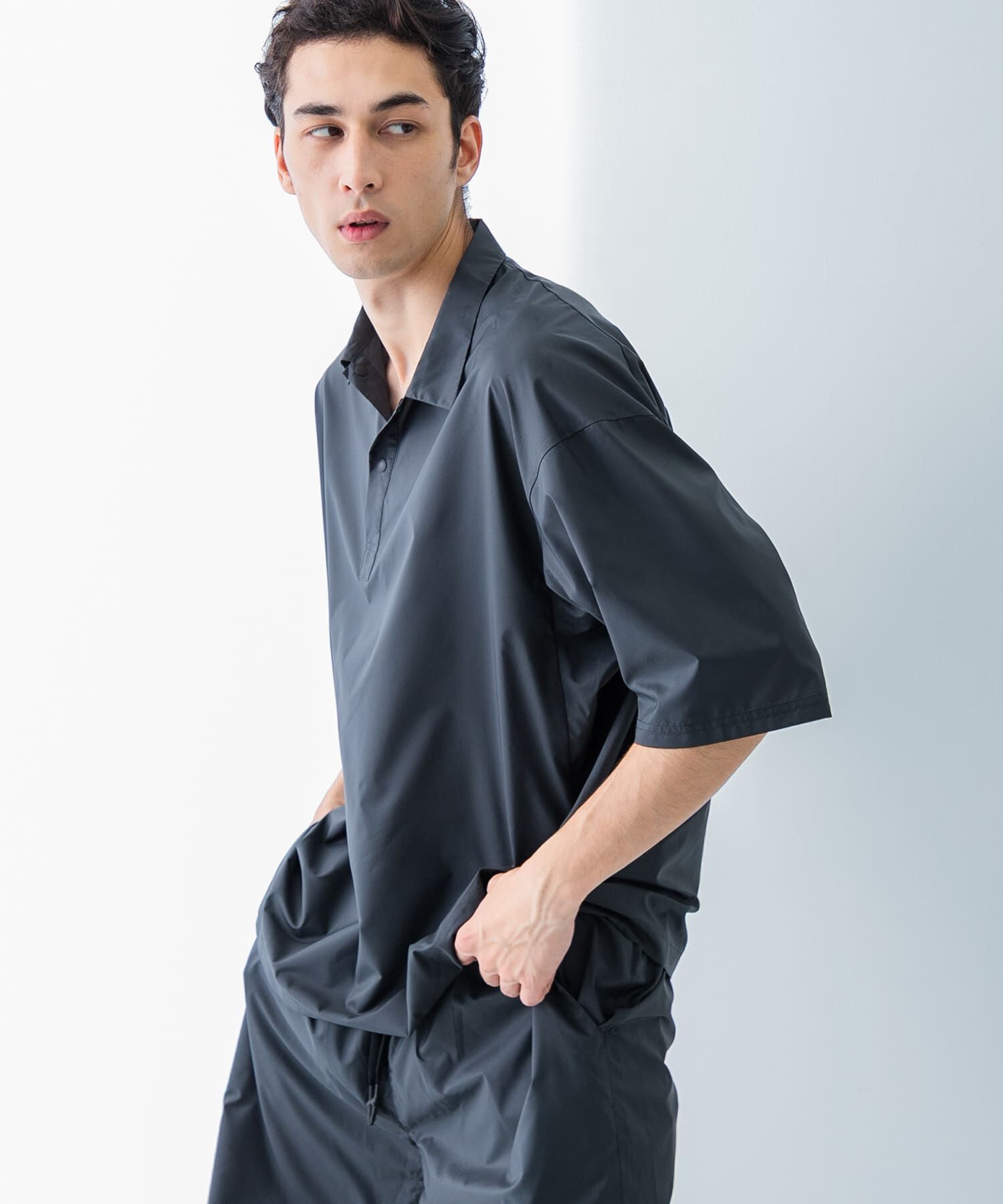 URBAN RESEARCH「SHADOW RIP リブポロシャツ」|ポロシャツ|