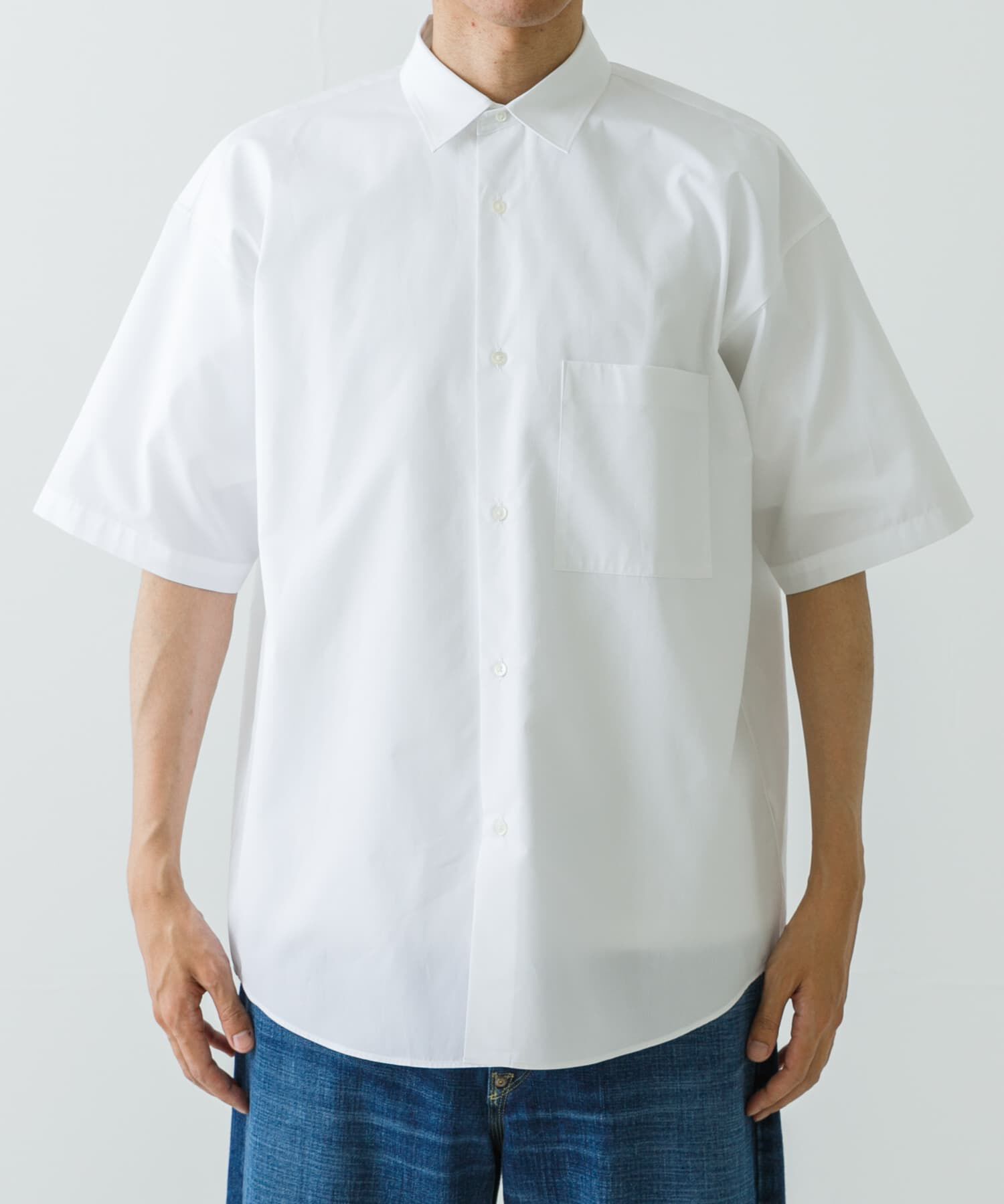 URBAN RESEARCH「new basic　THOMAS MASON SHORT-SLEEVE OVER SHIRTS」|シャツ・ブラウス|