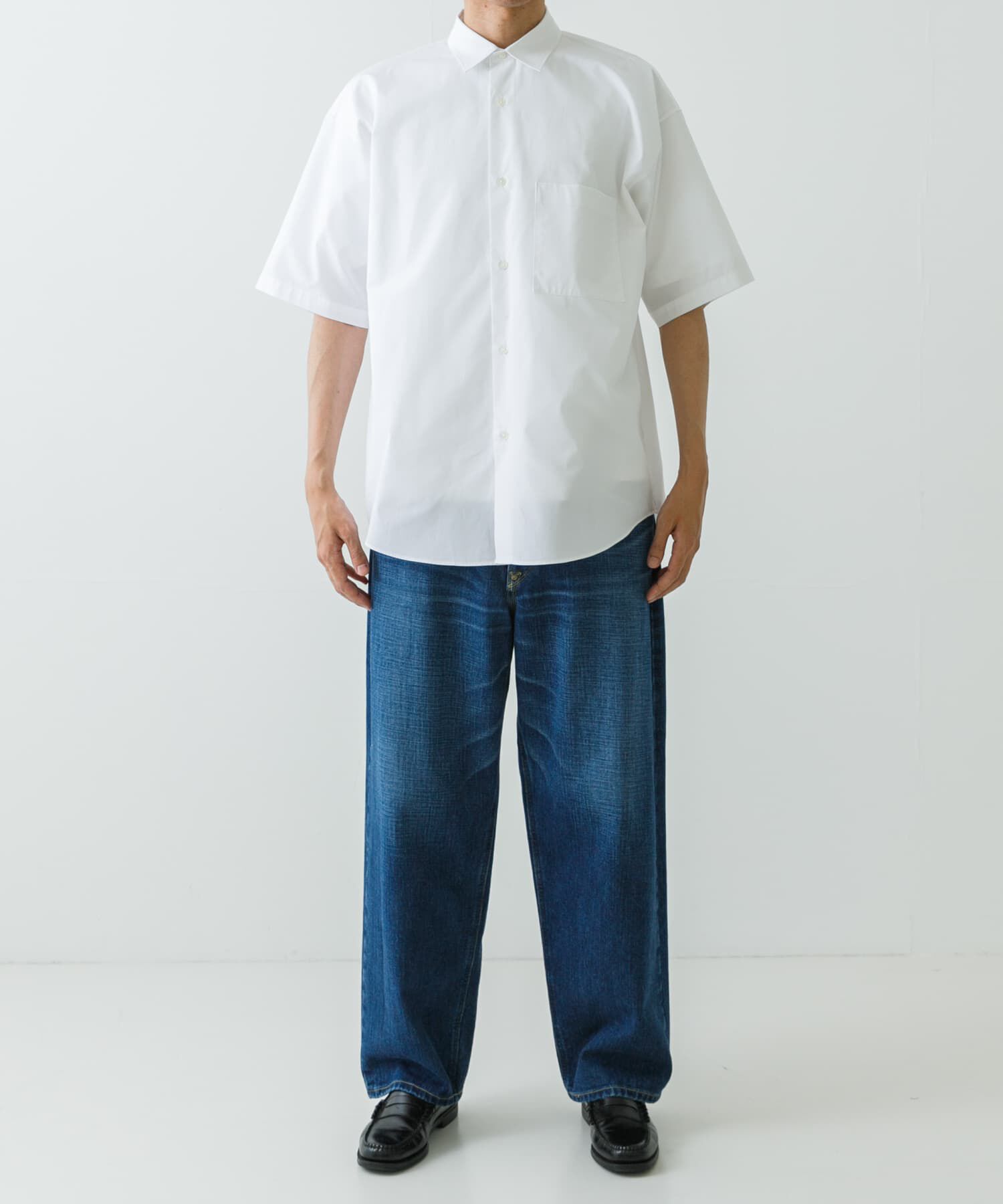 URBAN RESEARCH「new basic　THOMAS MASON SHORT-SLEEVE OVER SHIRTS」|シャツ・ブラウス|