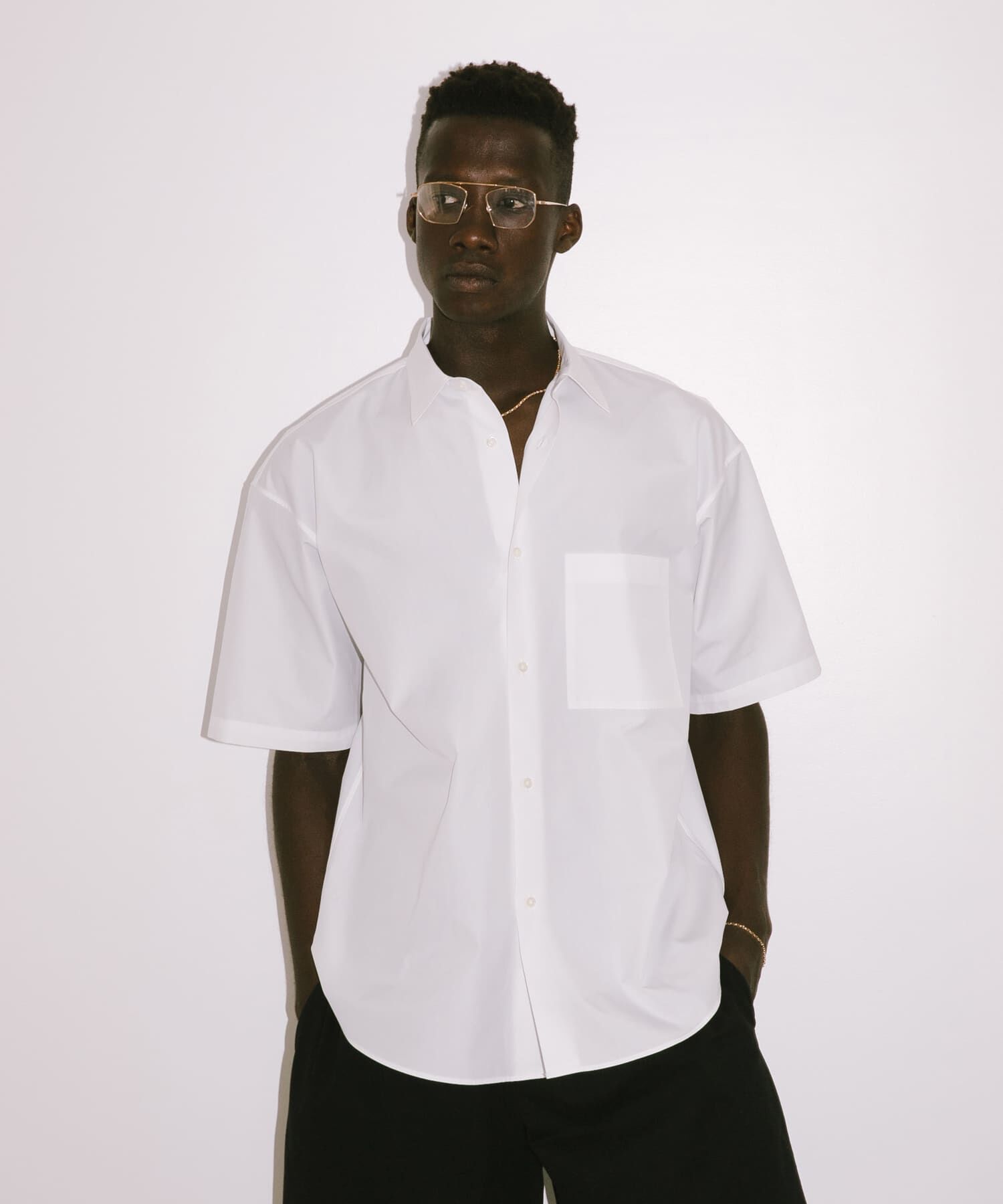 URBAN RESEARCH「new basic　THOMAS MASON SHORT-SLEEVE OVER SHIRTS」|シャツ・ブラウス|