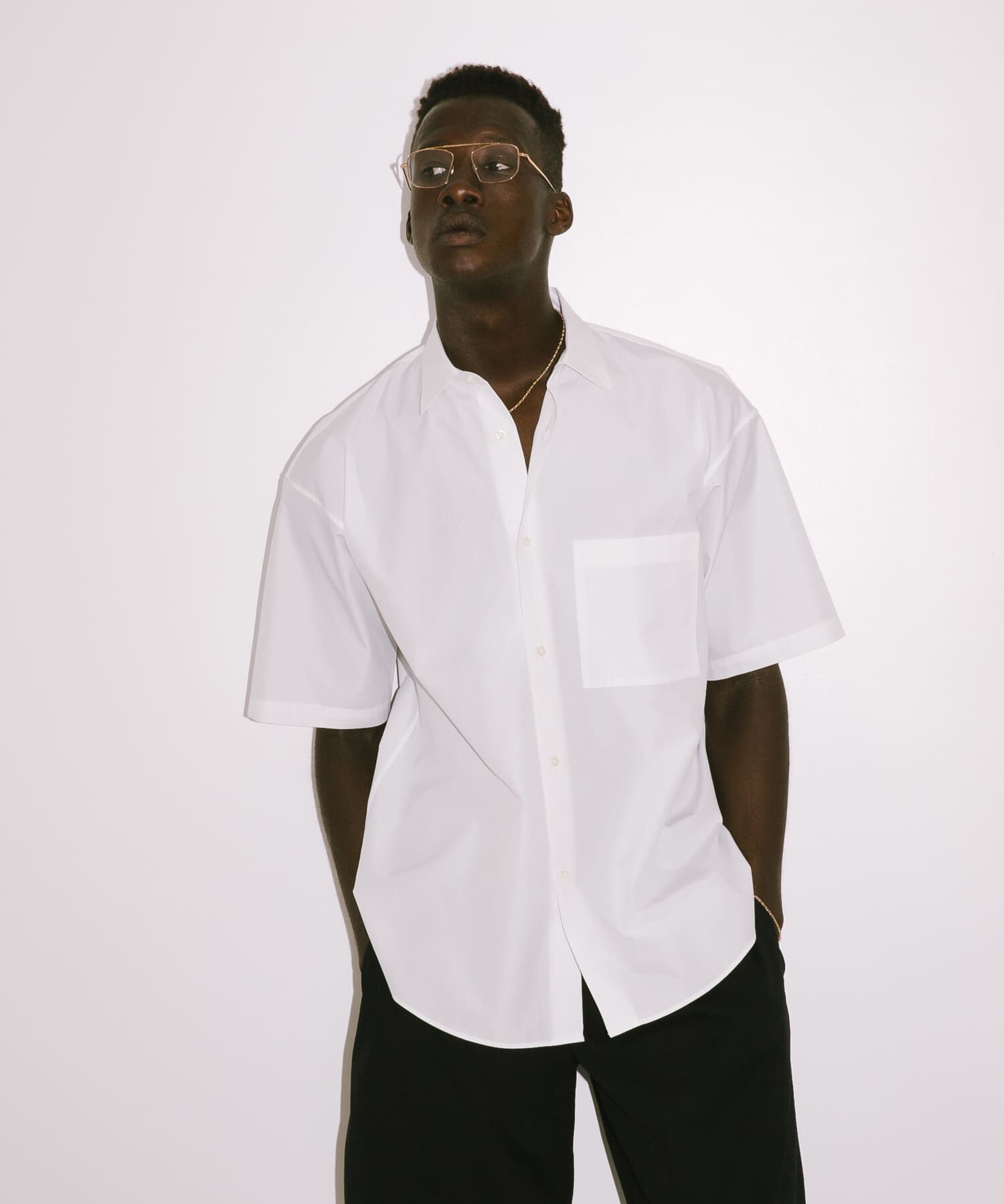 URBAN RESEARCH「new basic　THOMAS MASON SHORT-SLEEVE OVER SHIRTS」|シャツ・ブラウス|