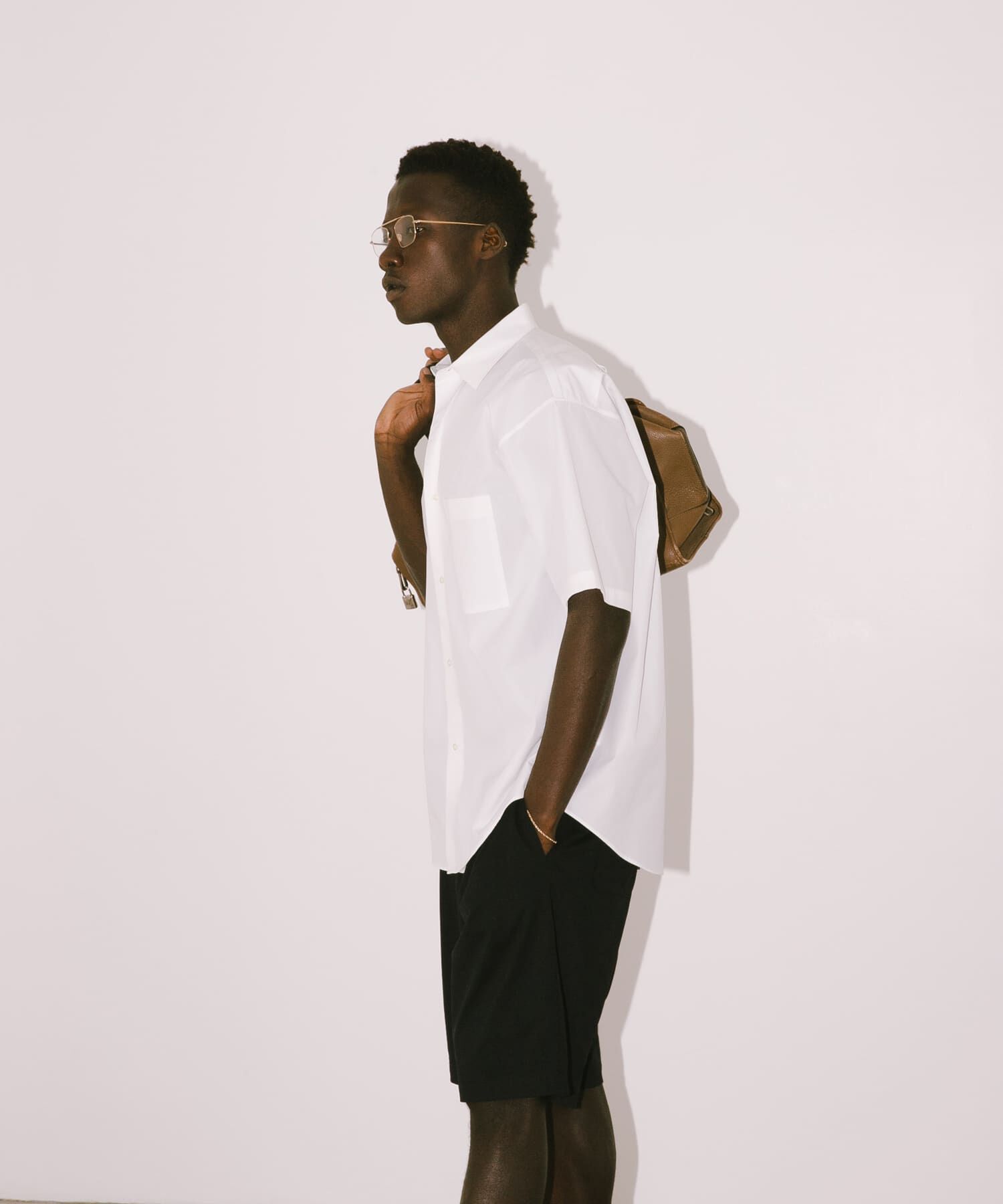 URBAN RESEARCH「new basic　THOMAS MASON SHORT-SLEEVE OVER SHIRTS」|シャツ・ブラウス|