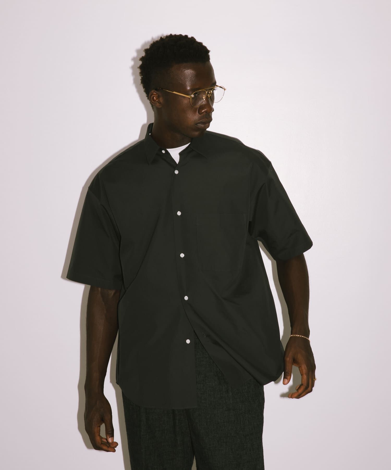 URBAN RESEARCH「new basic　THOMAS MASON SHORT-SLEEVE OVER SHIRTS」|シャツ・ブラウス|