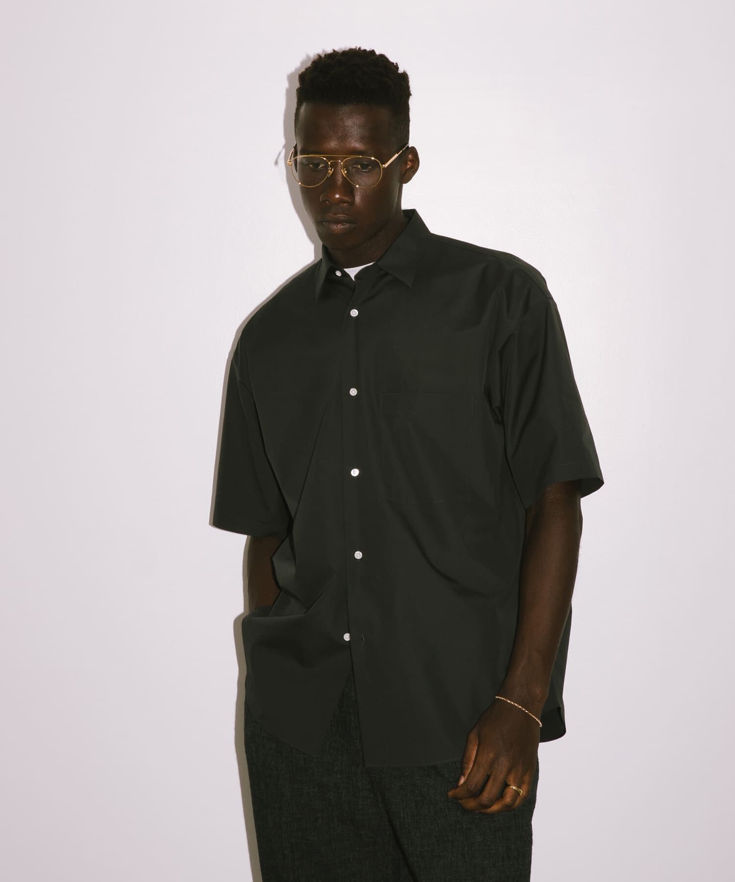 URBAN RESEARCH「new basic　THOMAS MASON SHORT-SLEEVE OVER SHIRTS」|シャツ・ブラウス|