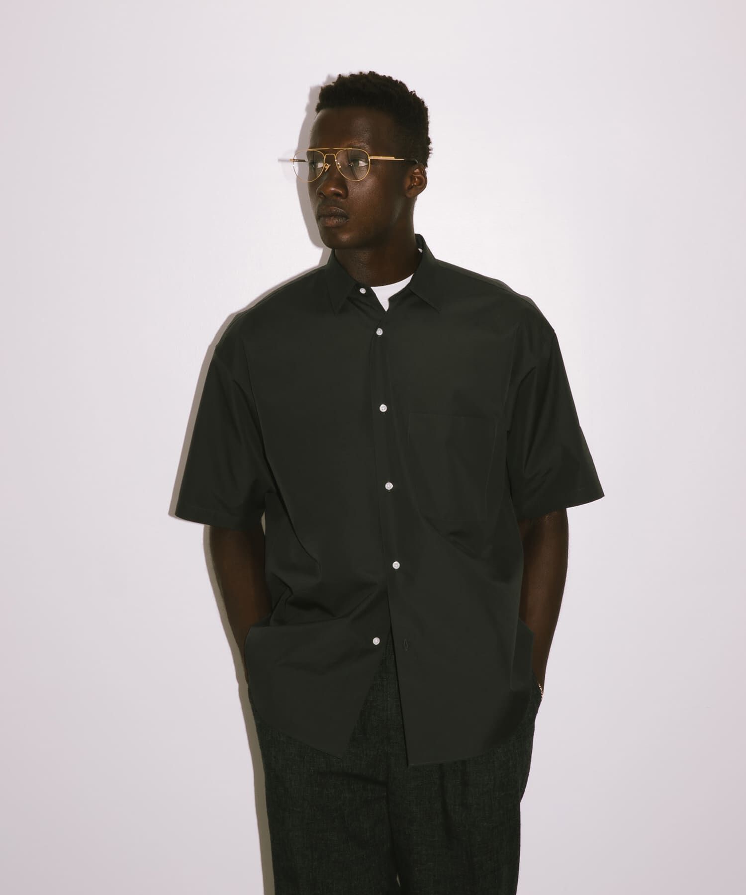 URBAN RESEARCH「new basic　THOMAS MASON SHORT-SLEEVE OVER SHIRTS」|シャツ・ブラウス|