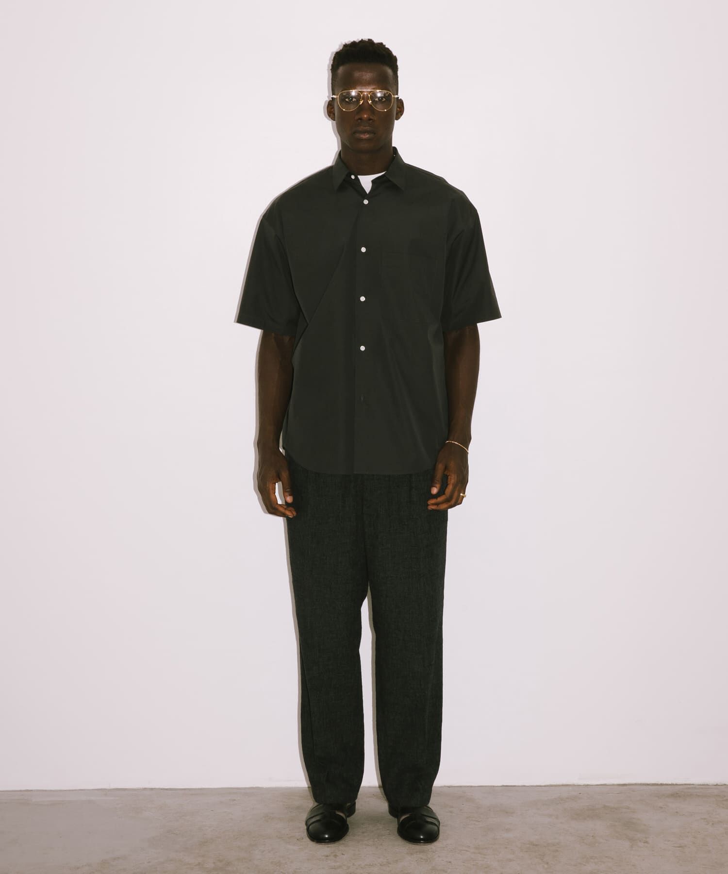 URBAN RESEARCH「new basic　THOMAS MASON SHORT-SLEEVE OVER SHIRTS」|シャツ・ブラウス|