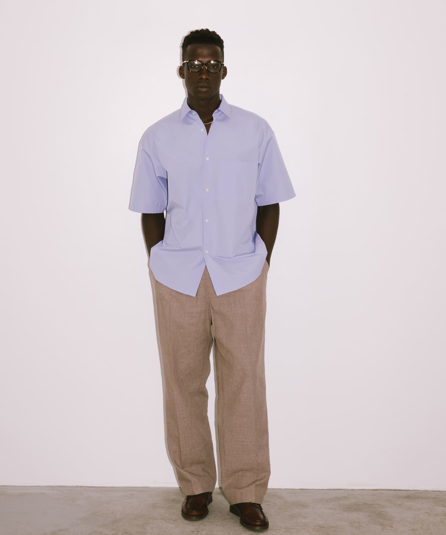 URBAN RESEARCH「new basic　THOMAS MASON SHORT-SLEEVE OVER SHIRTS」|シャツ・ブラウス|