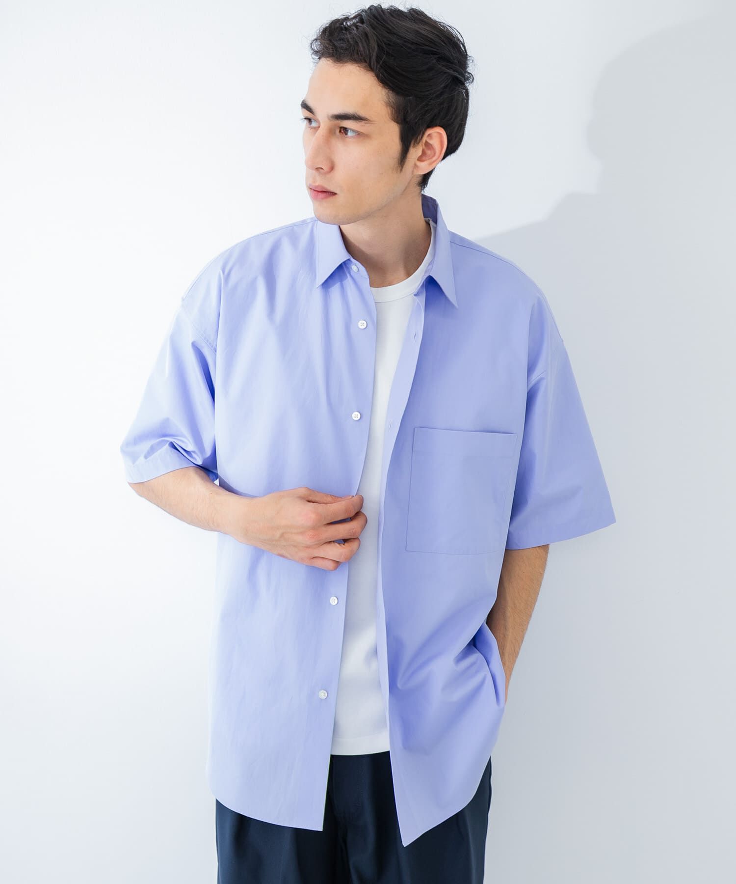 URBAN RESEARCH「new basic　THOMAS MASON SHORT-SLEEVE OVER SHIRTS」|シャツ・ブラウス|