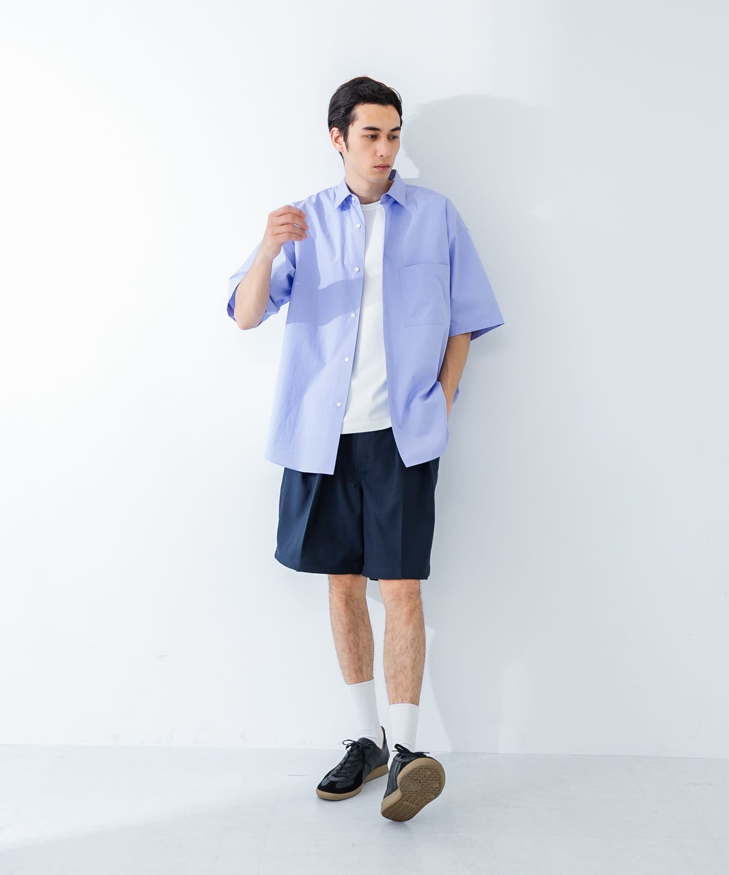 URBAN RESEARCH「new basic　THOMAS MASON SHORT-SLEEVE OVER SHIRTS」|シャツ・ブラウス|