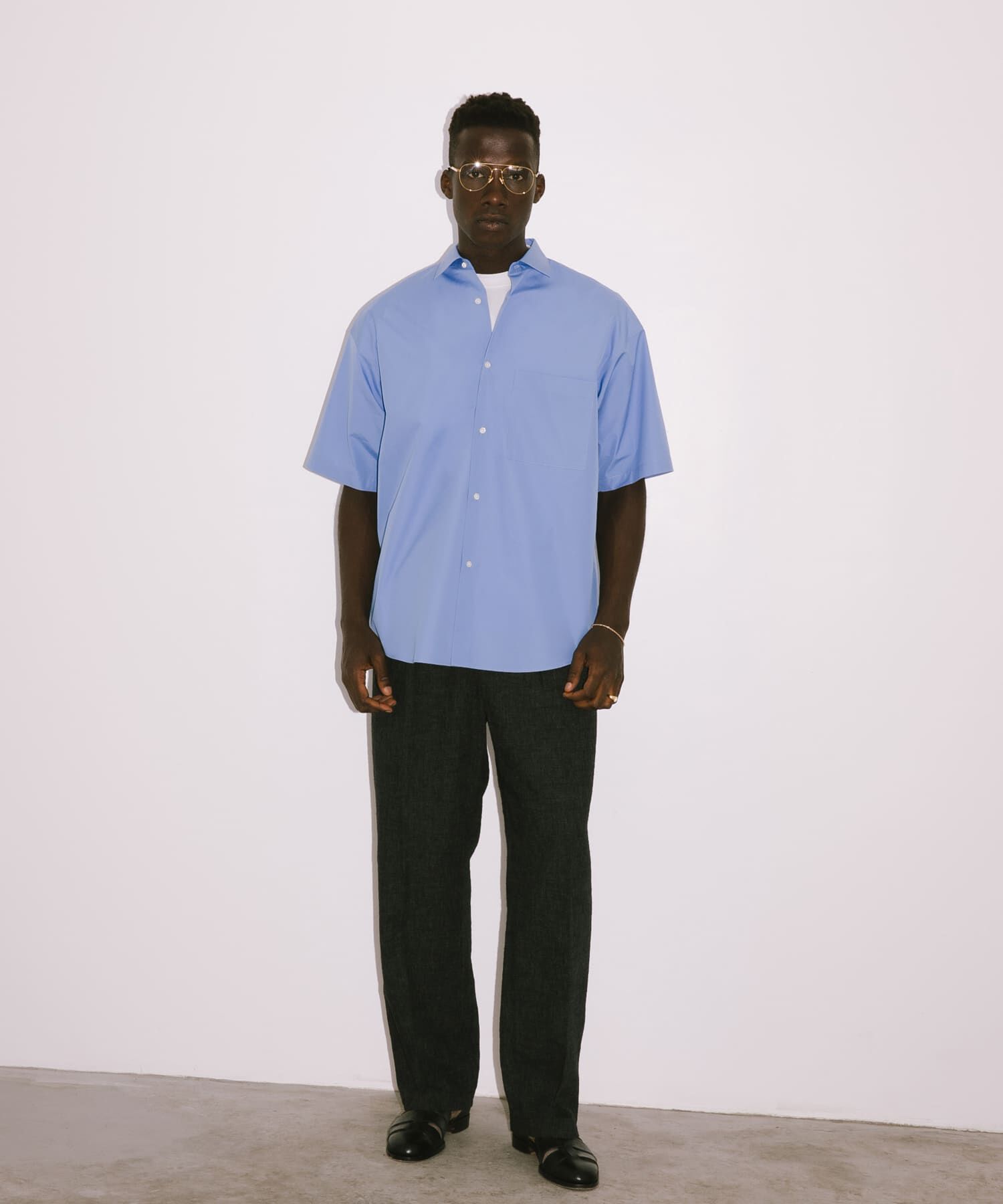 URBAN RESEARCH「new basic　THOMAS MASON SHORT-SLEEVE OVER SHIRTS」|シャツ・ブラウス|