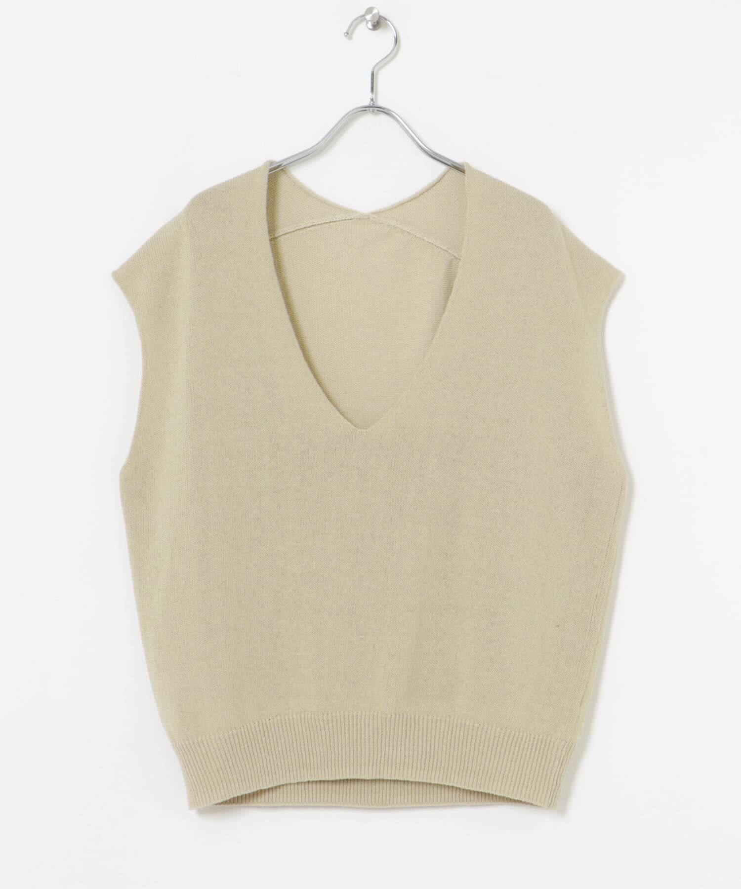 URBAN RESEARCH「リネンコットンVネックニットベスト」|ベスト・ジレ|