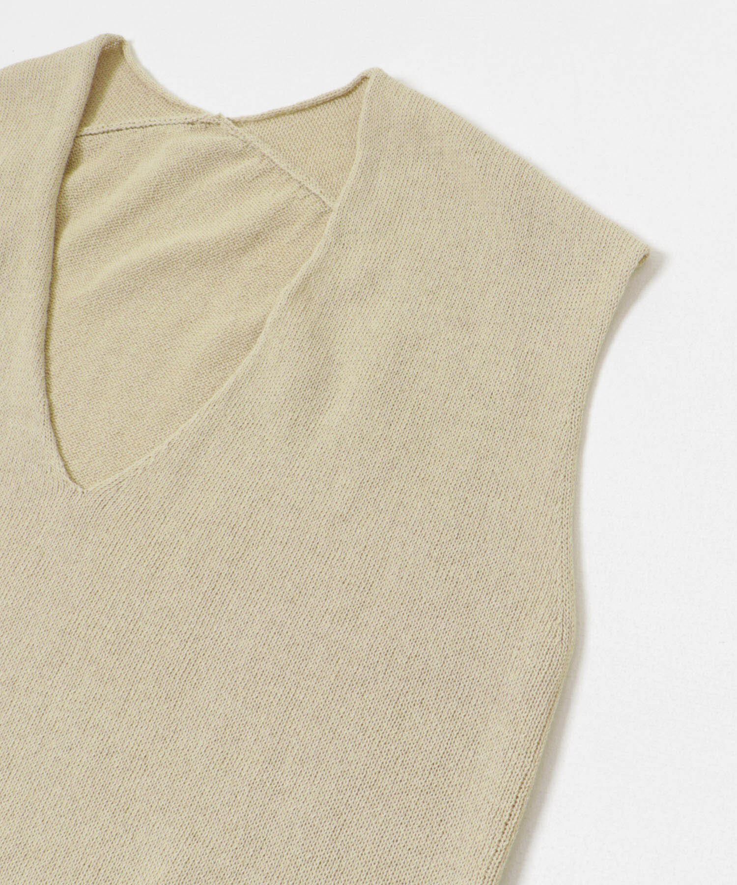 URBAN RESEARCH「リネンコットンVネックニットベスト」|ベスト・ジレ|