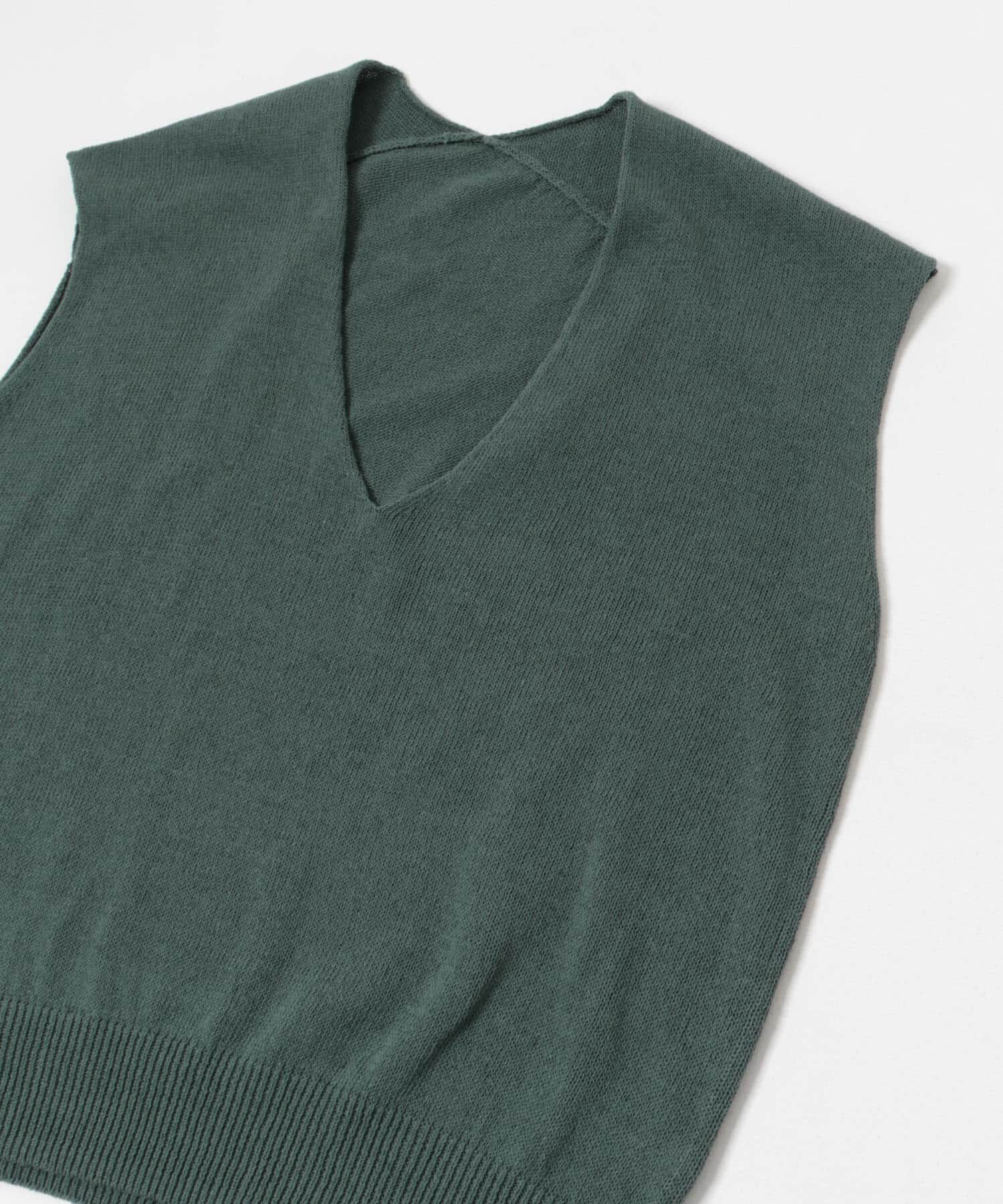 URBAN RESEARCH「リネンコットンVネックニットベスト」|ベスト・ジレ|