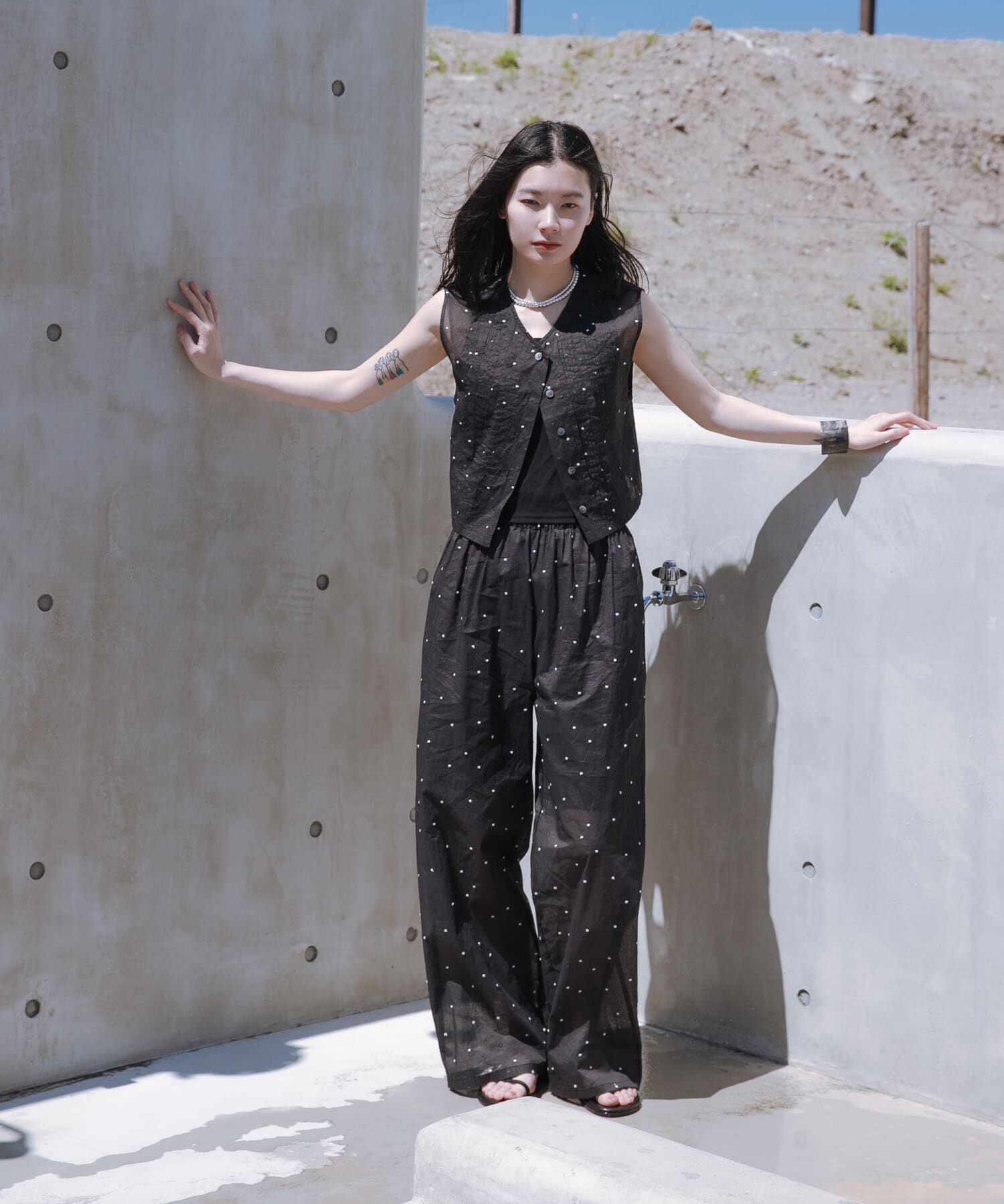 URBAN RESEARCH「new basic　オーガンジードットイージーパンツ」|その他|