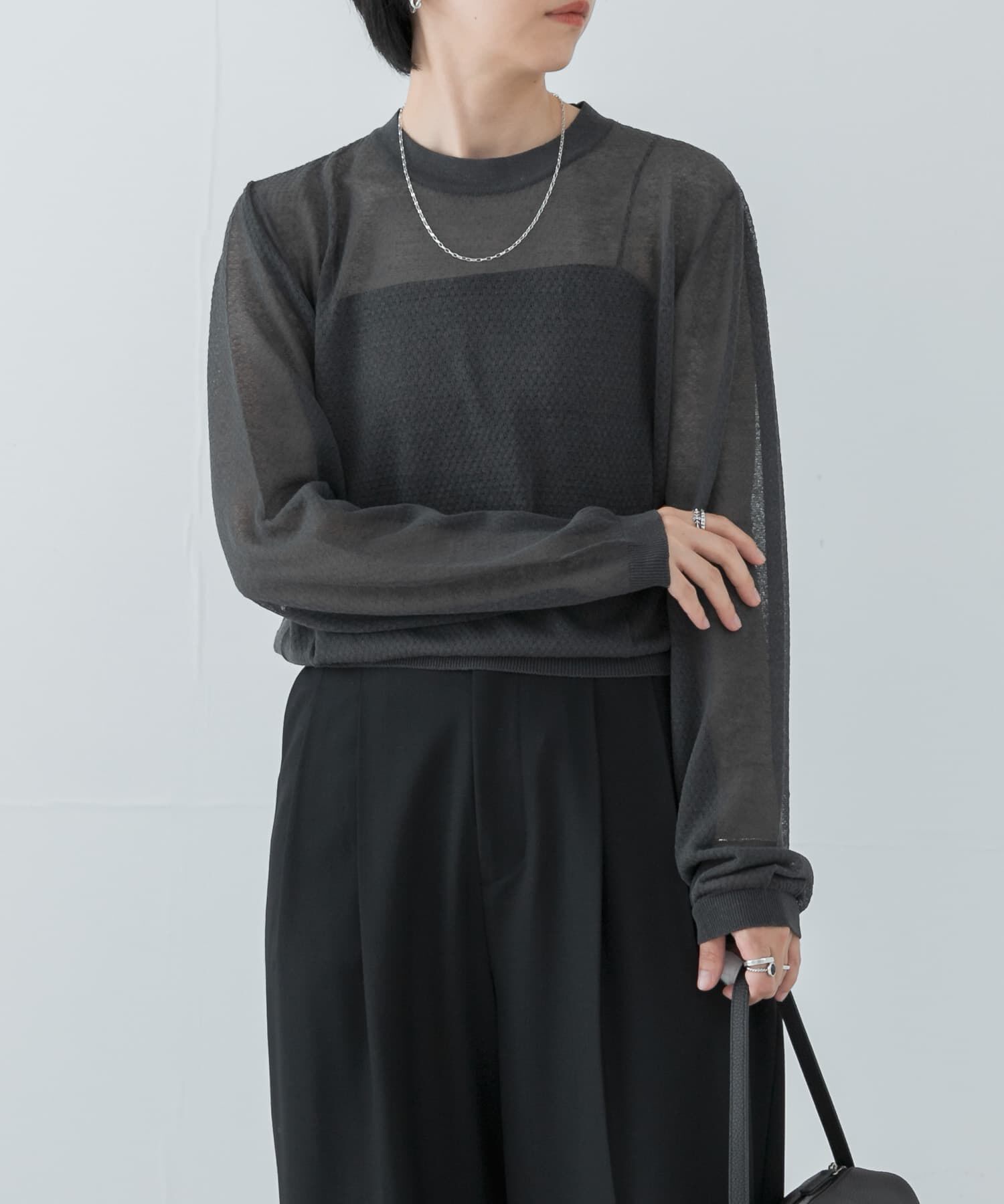 URBAN RESEARCH「『別注』ROUTINE&times;URBAN RESEARCH　シアーニット」|ニット・セーター|