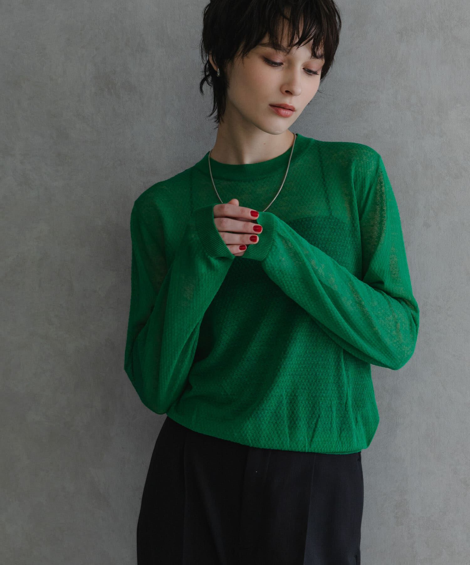 URBAN RESEARCH「『別注』ROUTINE&times;URBAN RESEARCH　シアーニット」|ニット・セーター|