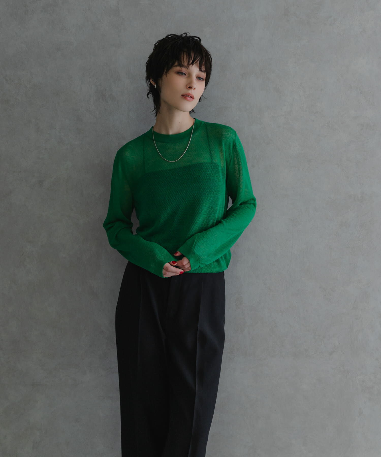 URBAN RESEARCH「『別注』ROUTINE&times;URBAN RESEARCH　シアーニット」|ニット・セーター|