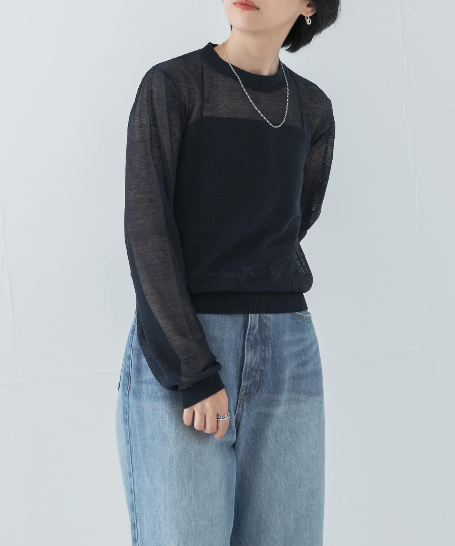 URBAN RESEARCH「『別注』ROUTINE&times;URBAN RESEARCH　シアーニット」|ニット・セーター|