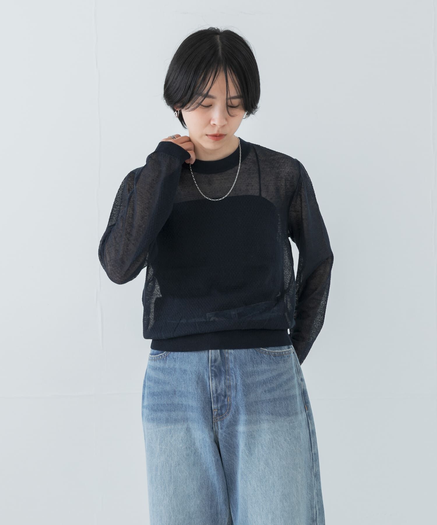 URBAN RESEARCH「『別注』ROUTINE&times;URBAN RESEARCH　シアーニット」|ニット・セーター|