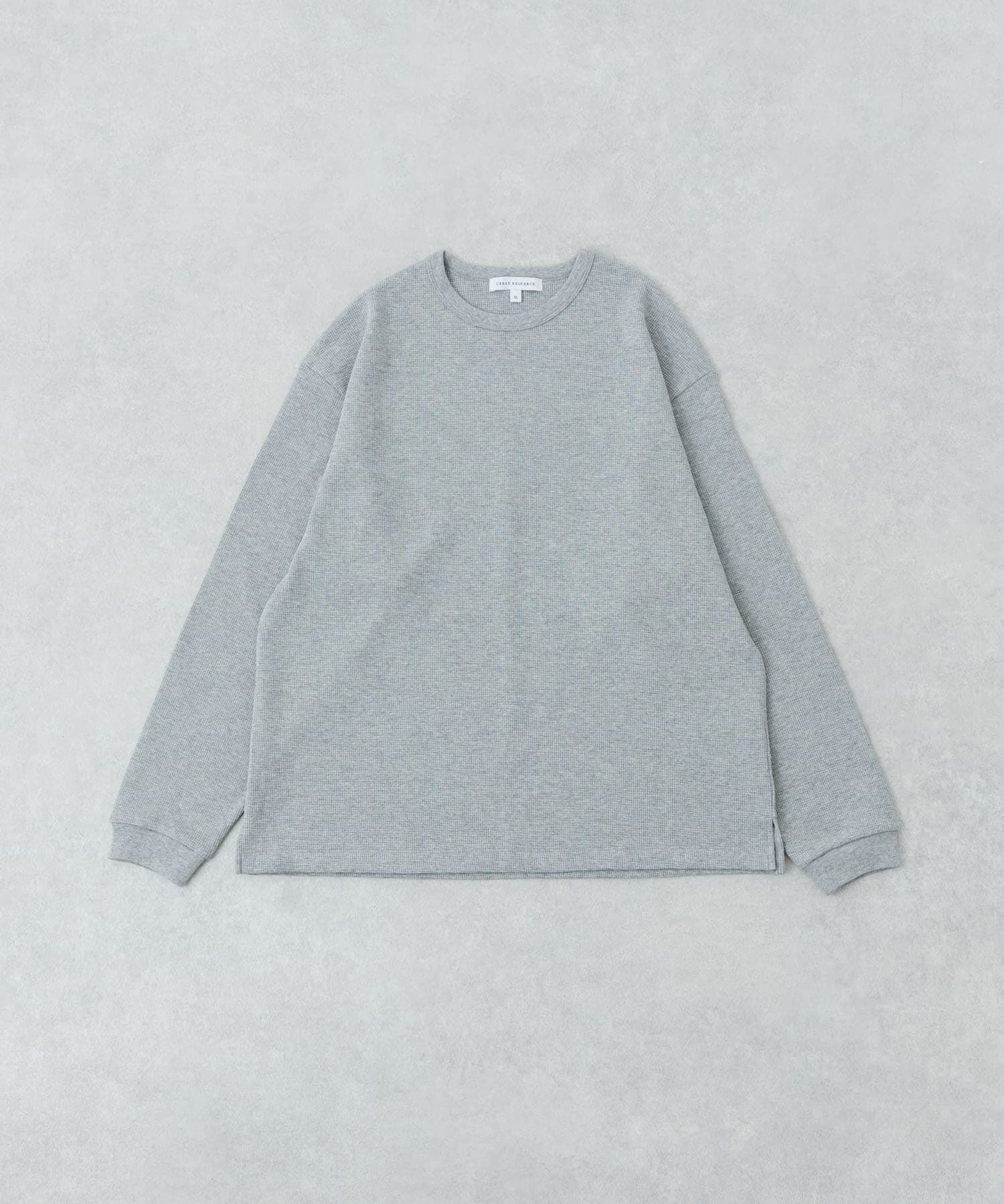 URBAN RESEARCH「度詰めワッフルロングスリーブ」|Tシャツ・カットソー|ライトグレー