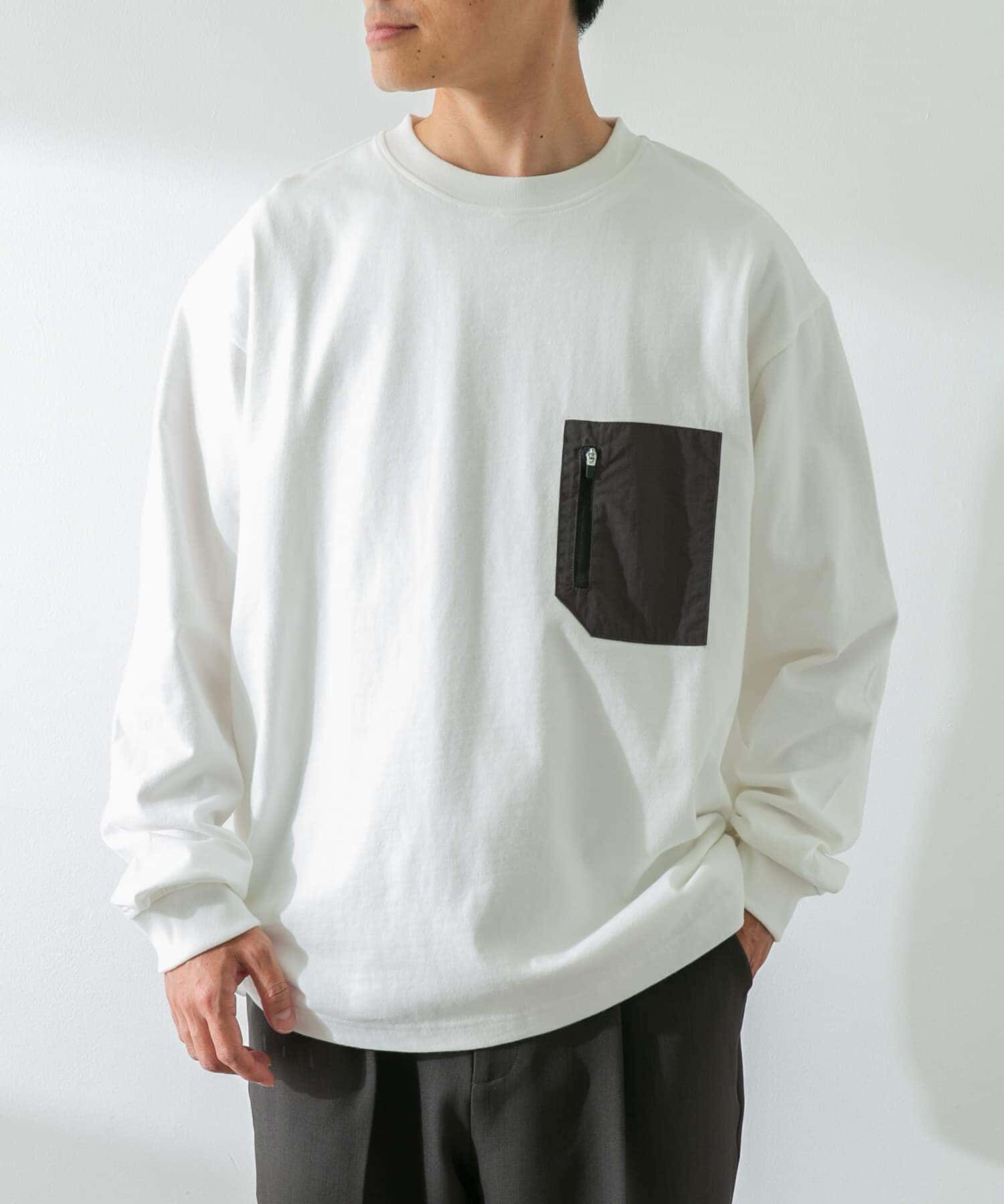 Sonny Label 「ヘビーウェイトナイロン布帛ポケットロングスリーブTシャツ」|Tシャツ・カットソー|