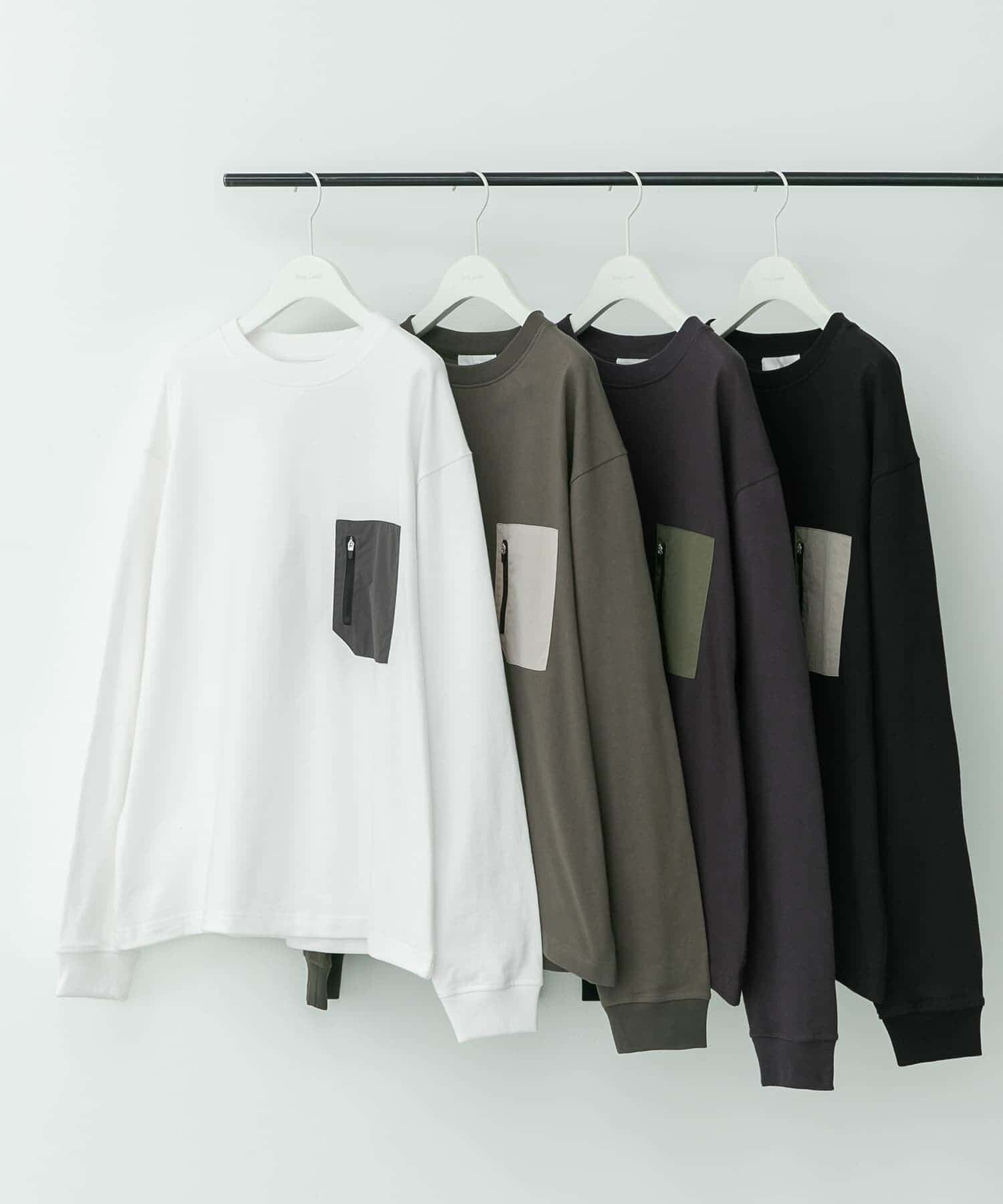Sonny Label 「ヘビーウェイトナイロン布帛ポケットロングスリーブTシャツ」|Tシャツ・カットソー|
