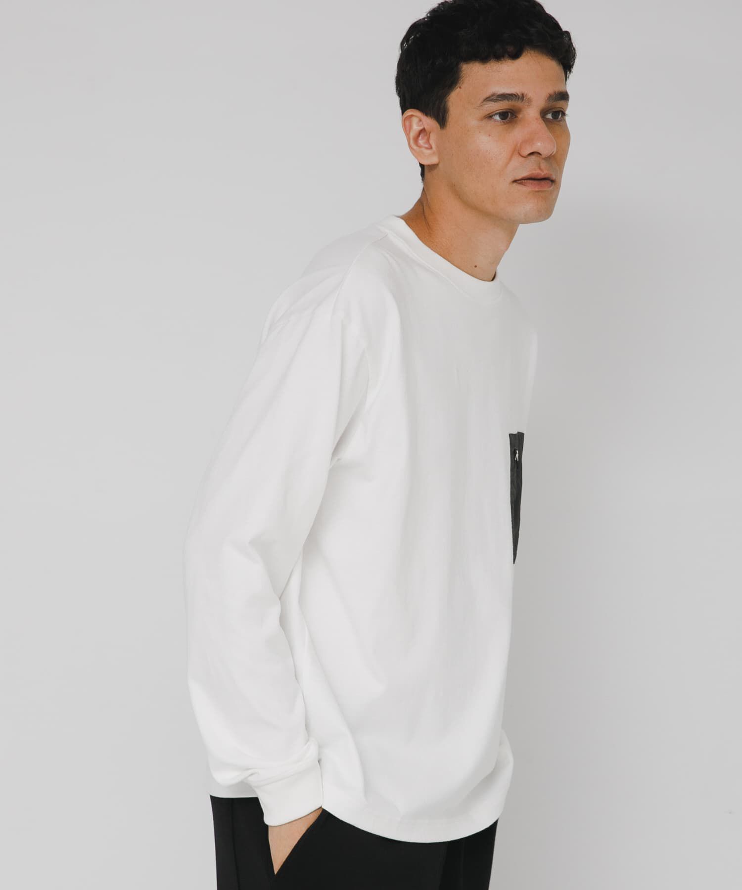 Sonny Label 「ヘビーウェイトナイロン布帛ポケットロングスリーブTシャツ」|Tシャツ・カットソー|