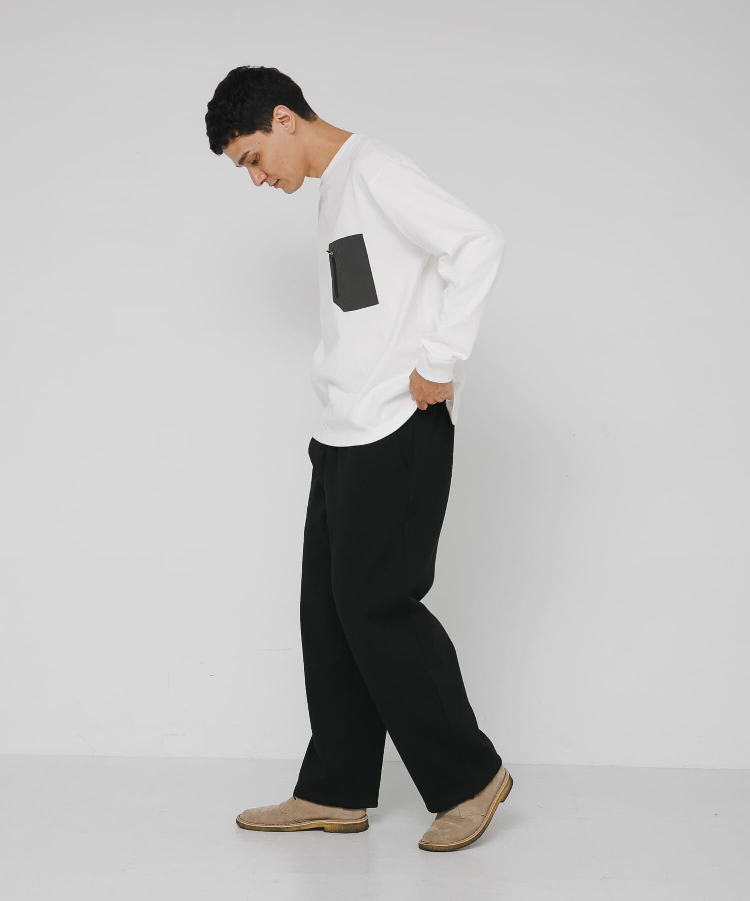 Sonny Label 「ヘビーウェイトナイロン布帛ポケットロングスリーブTシャツ」|Tシャツ・カットソー|