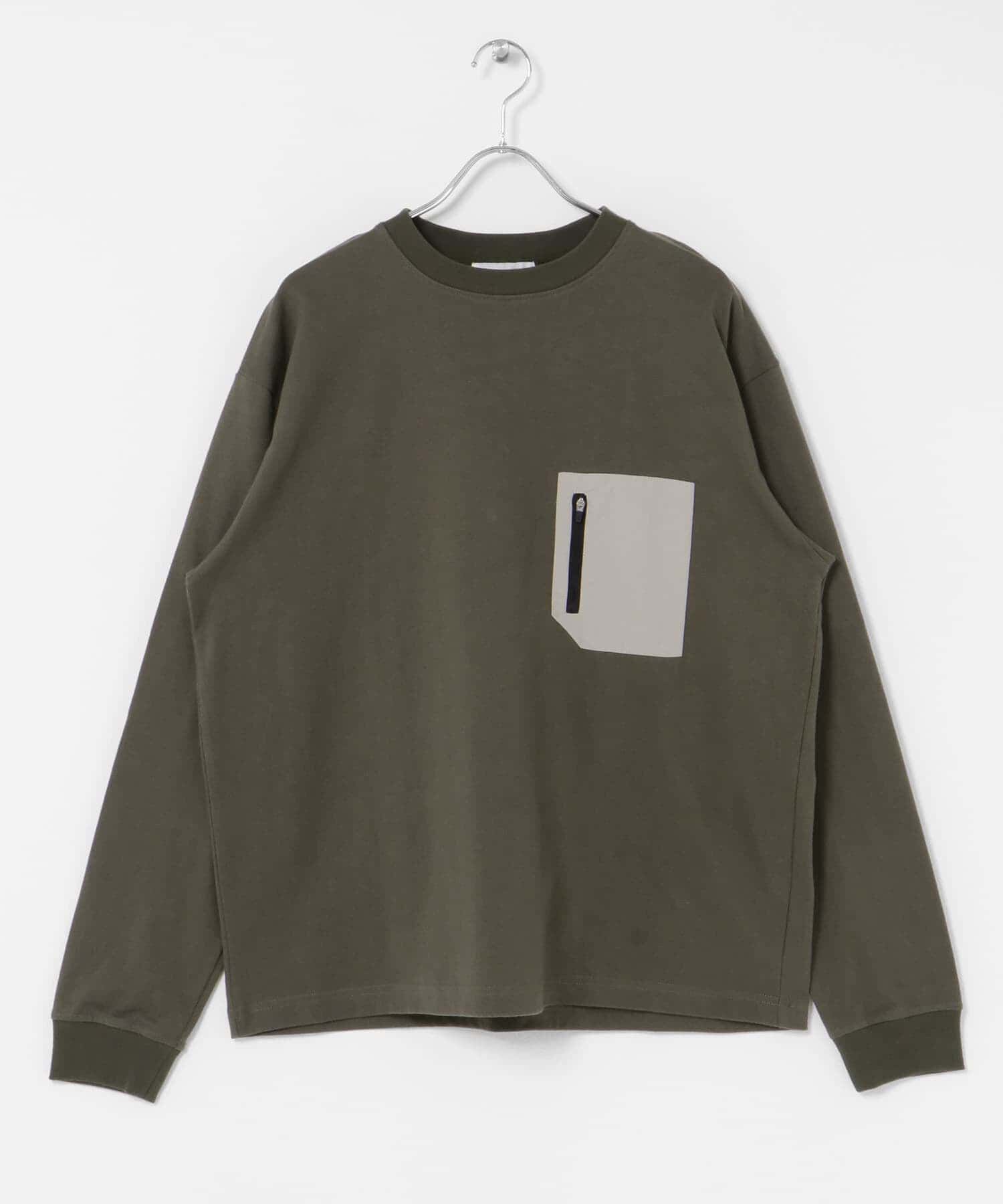 Sonny Label 「ヘビーウェイトナイロン布帛ポケットロングスリーブTシャツ」|Tシャツ・カットソー|