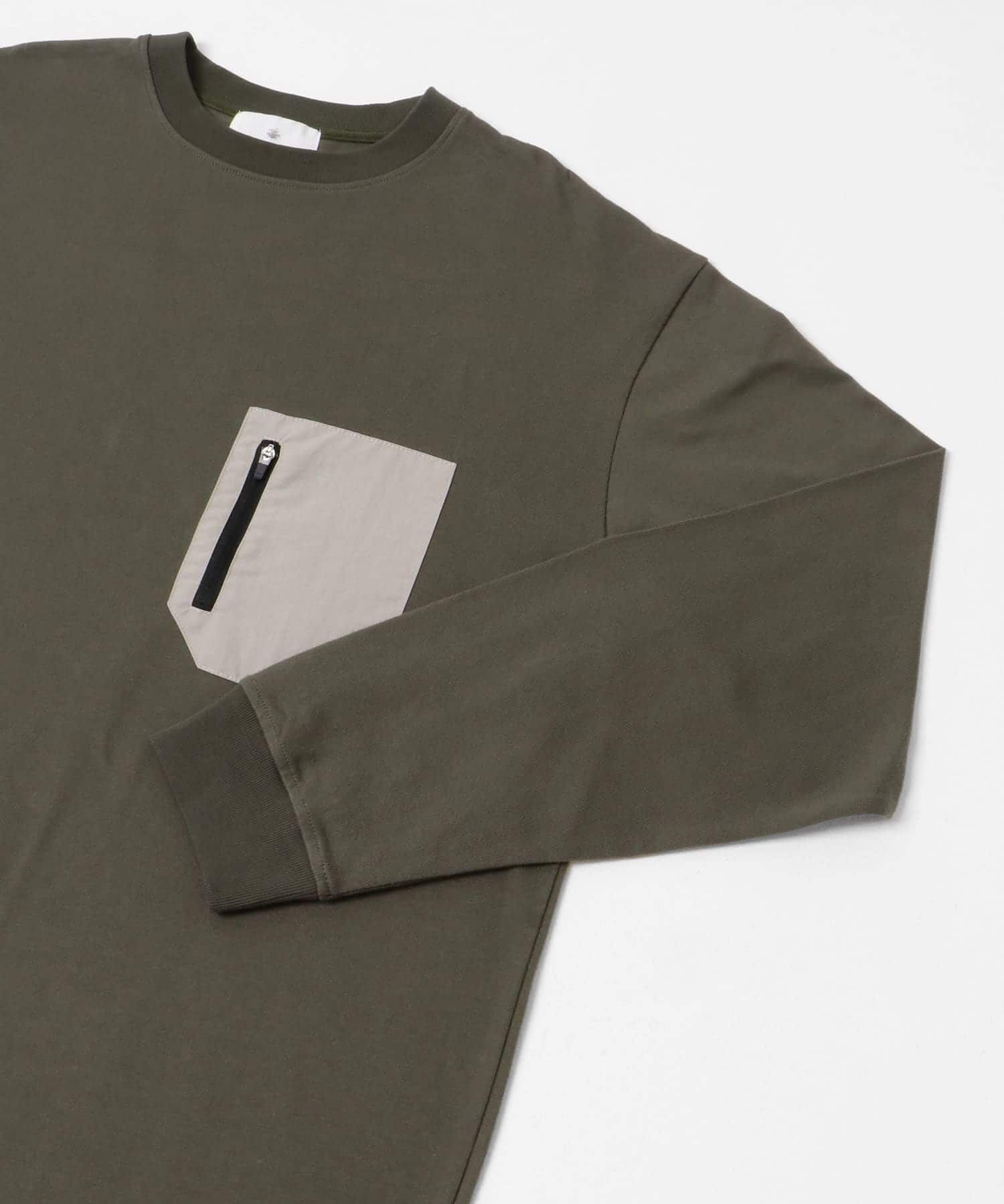 Sonny Label 「ヘビーウェイトナイロン布帛ポケットロングスリーブTシャツ」|Tシャツ・カットソー|