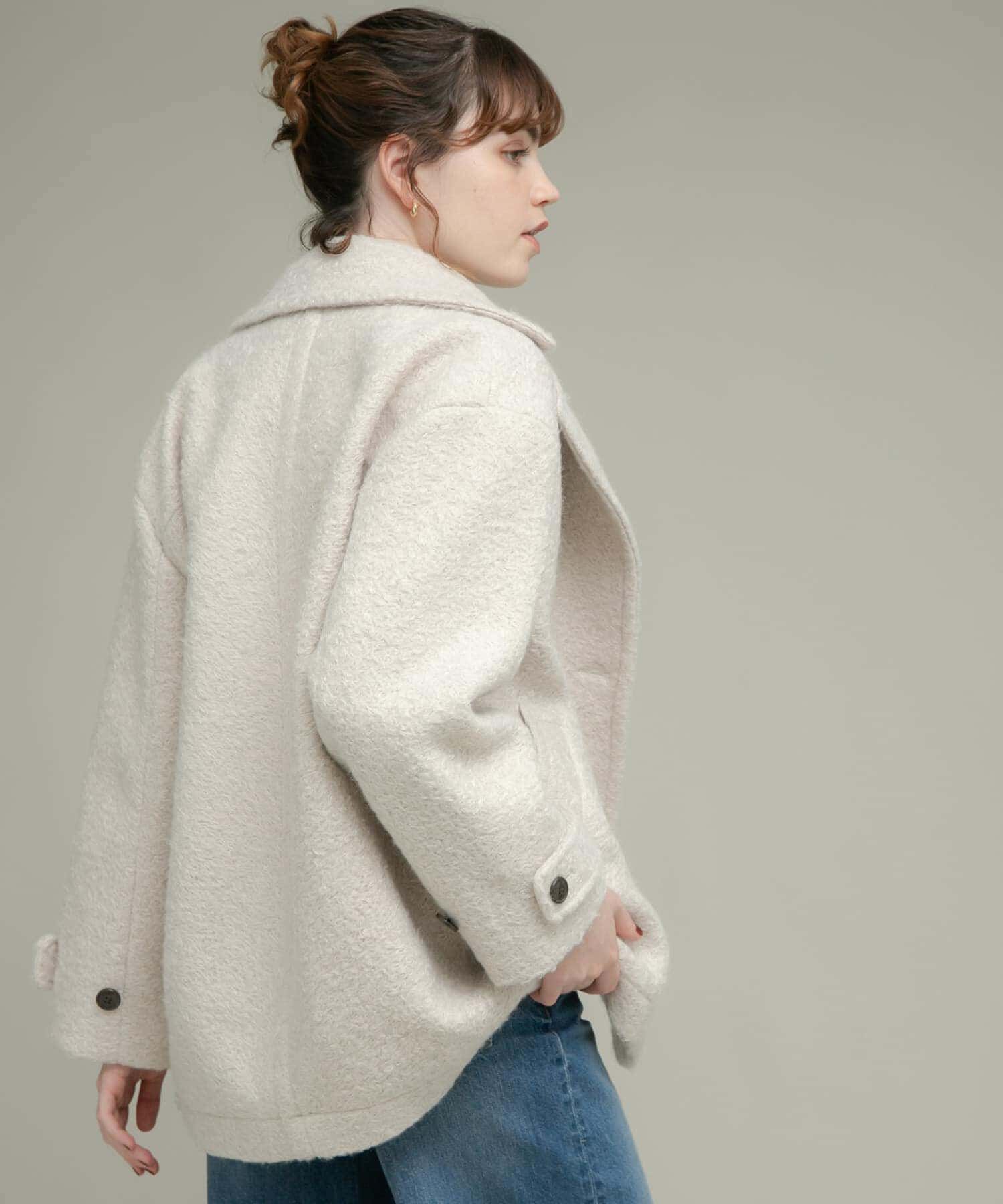 Sonny Label 「ウールライクカーリーシャギーコクーンコート」|ノーカラーコート|