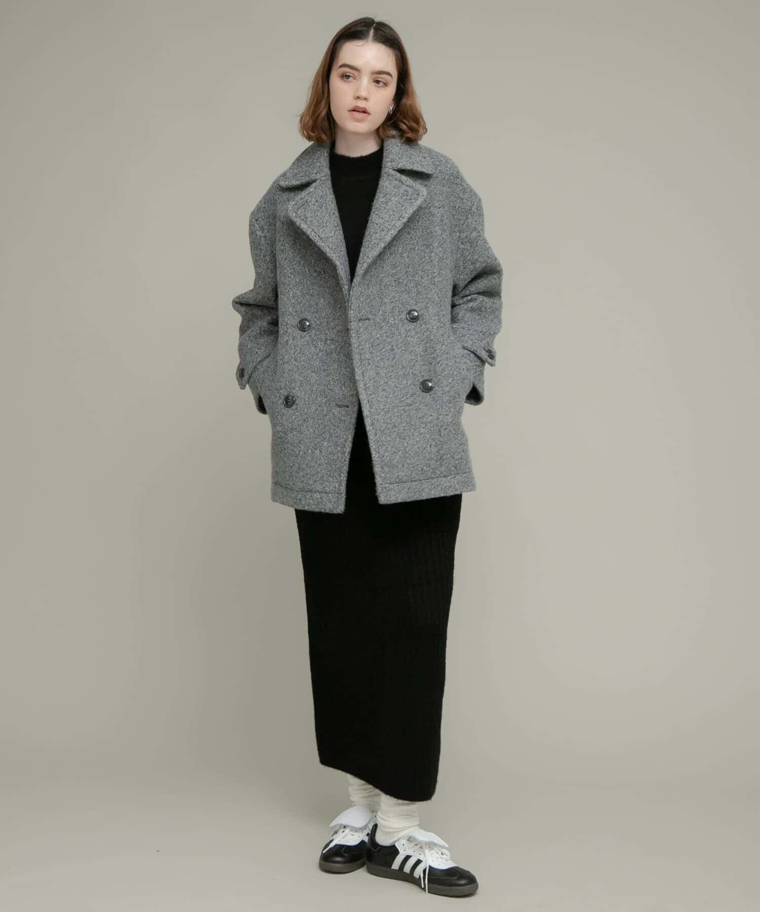 Sonny Label 「ウールライクカーリーシャギーコクーンコート」|ノーカラーコート|