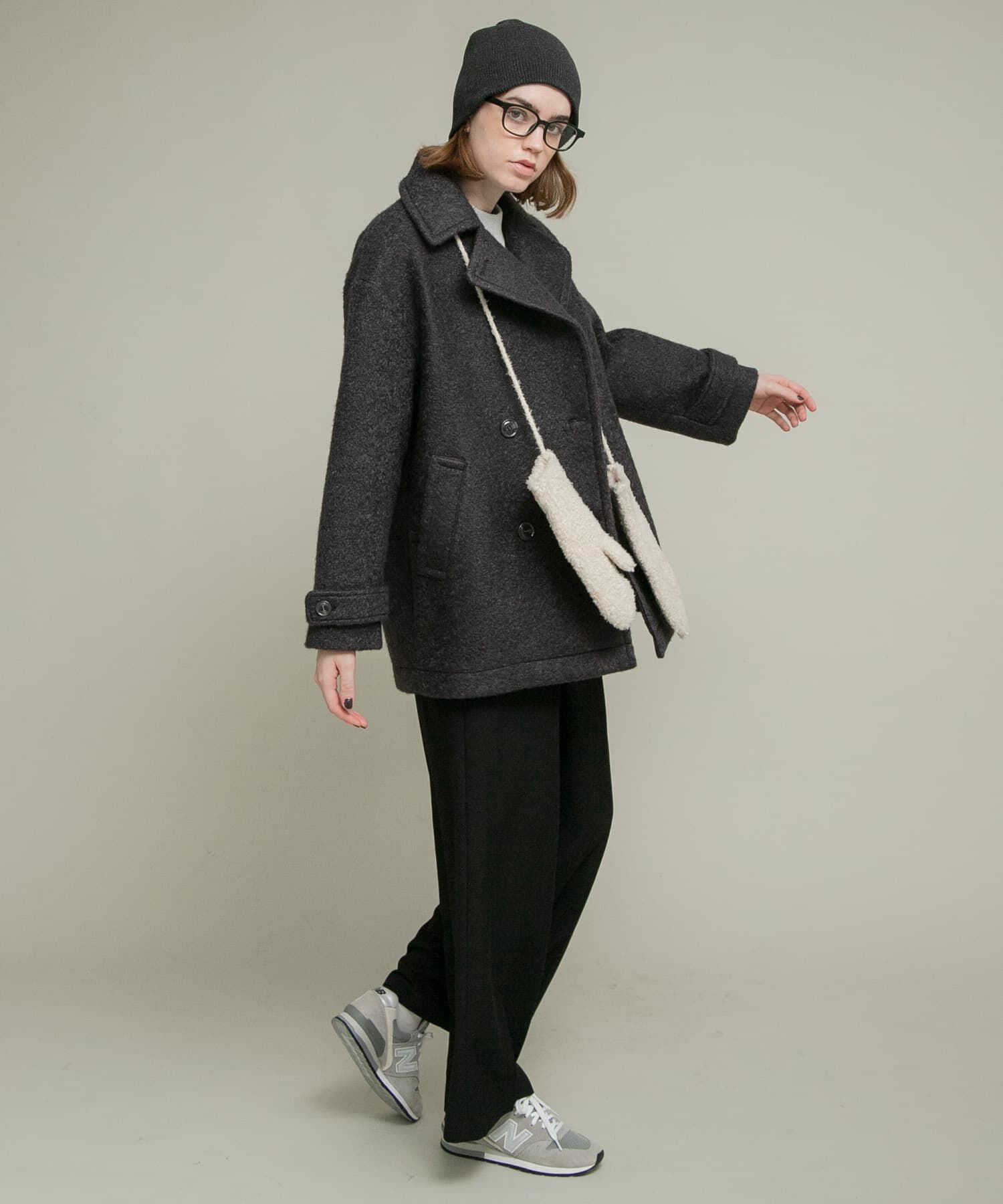 Sonny Label 「ウールライクカーリーシャギーコクーンコート」|ノーカラーコート|