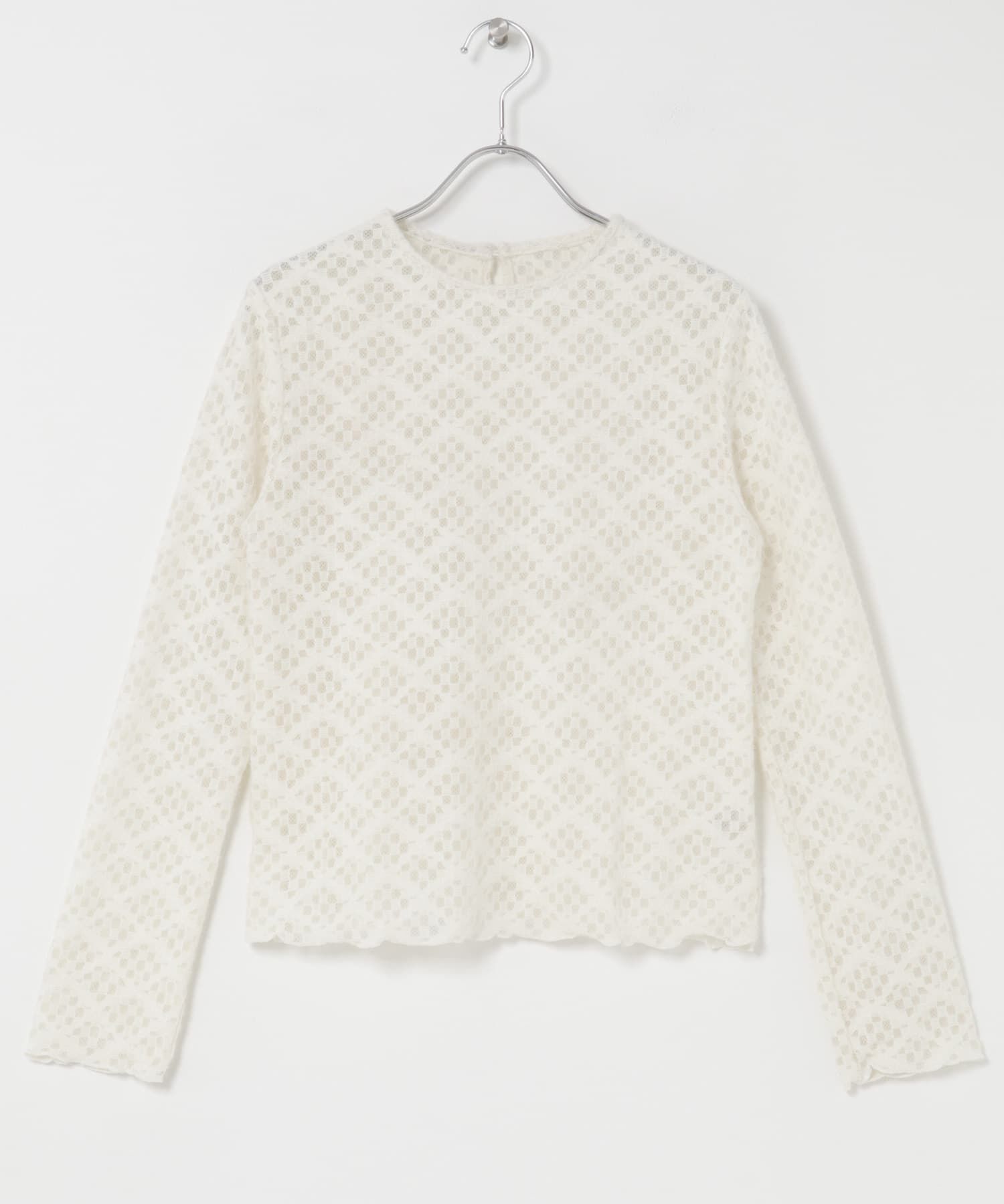 URBAN RESEARCH ROSSO「F by ROSSO　起毛ストレッチレースプルオーバー」|Tシャツ・カットソー|