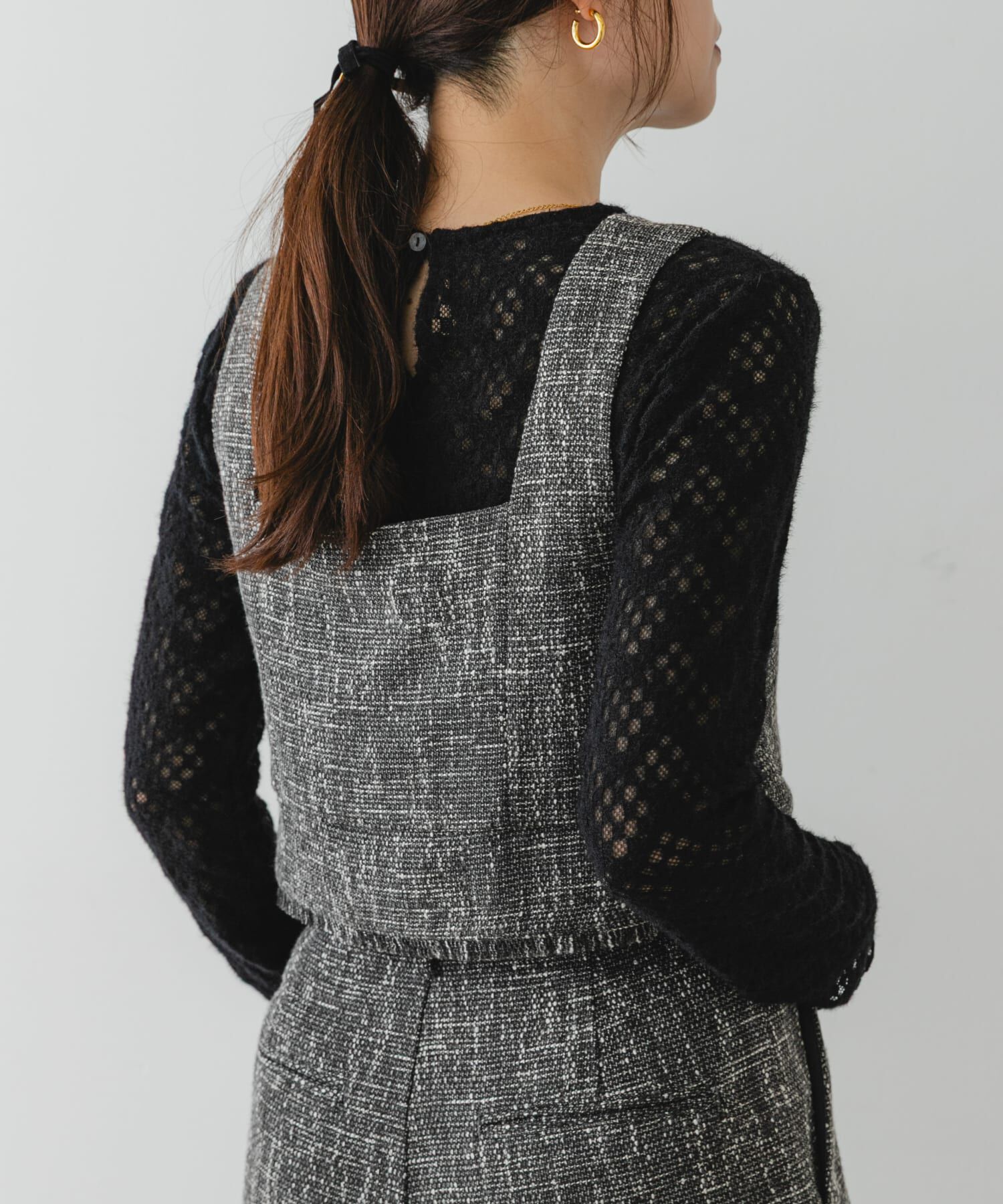 URBAN RESEARCH ROSSO「F by ROSSO　起毛ストレッチレースプルオーバー」|Tシャツ・カットソー|