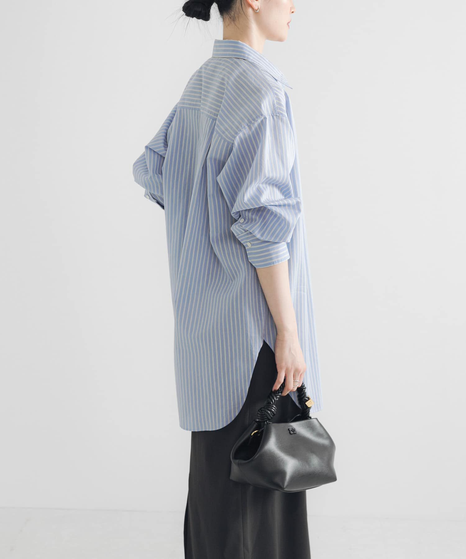 URBAN RESEARCH「シルクコットンロングシャツ」|シャツ・ブラウス|