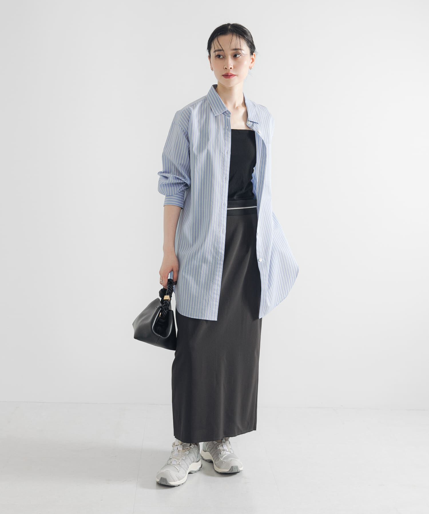 URBAN RESEARCH「シルクコットンロングシャツ」|シャツ・ブラウス|