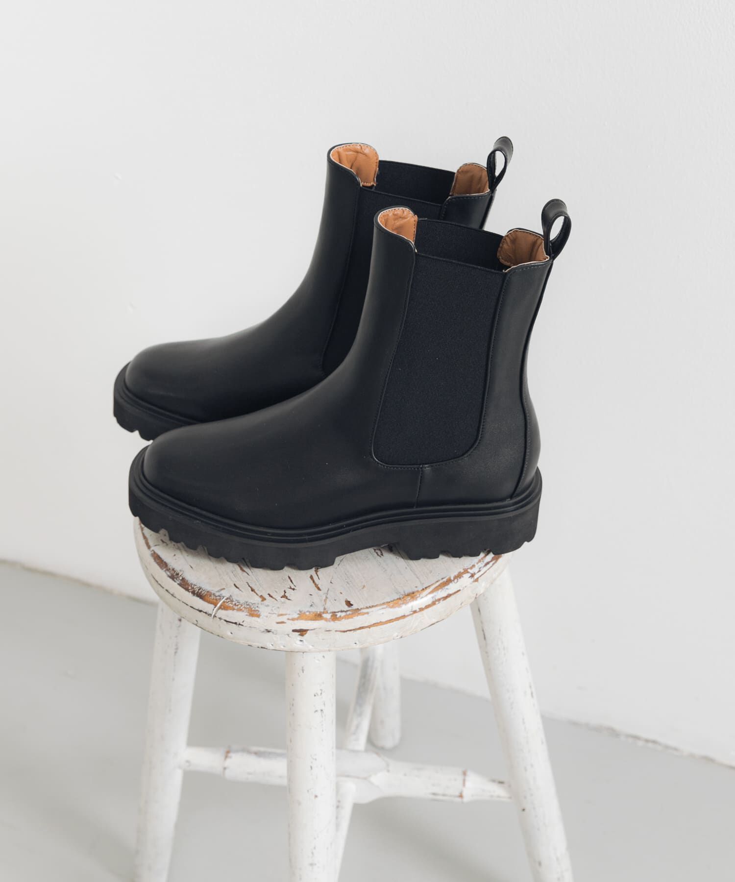 URBAN RESEARCH「タンクソールサイドゴアブーツ」|ショートブーツ|