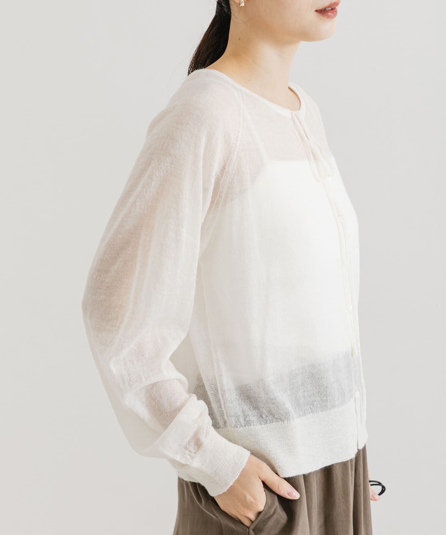 URBAN RESEARCH「ヘアリーショートカーディガン」|カーディガン|