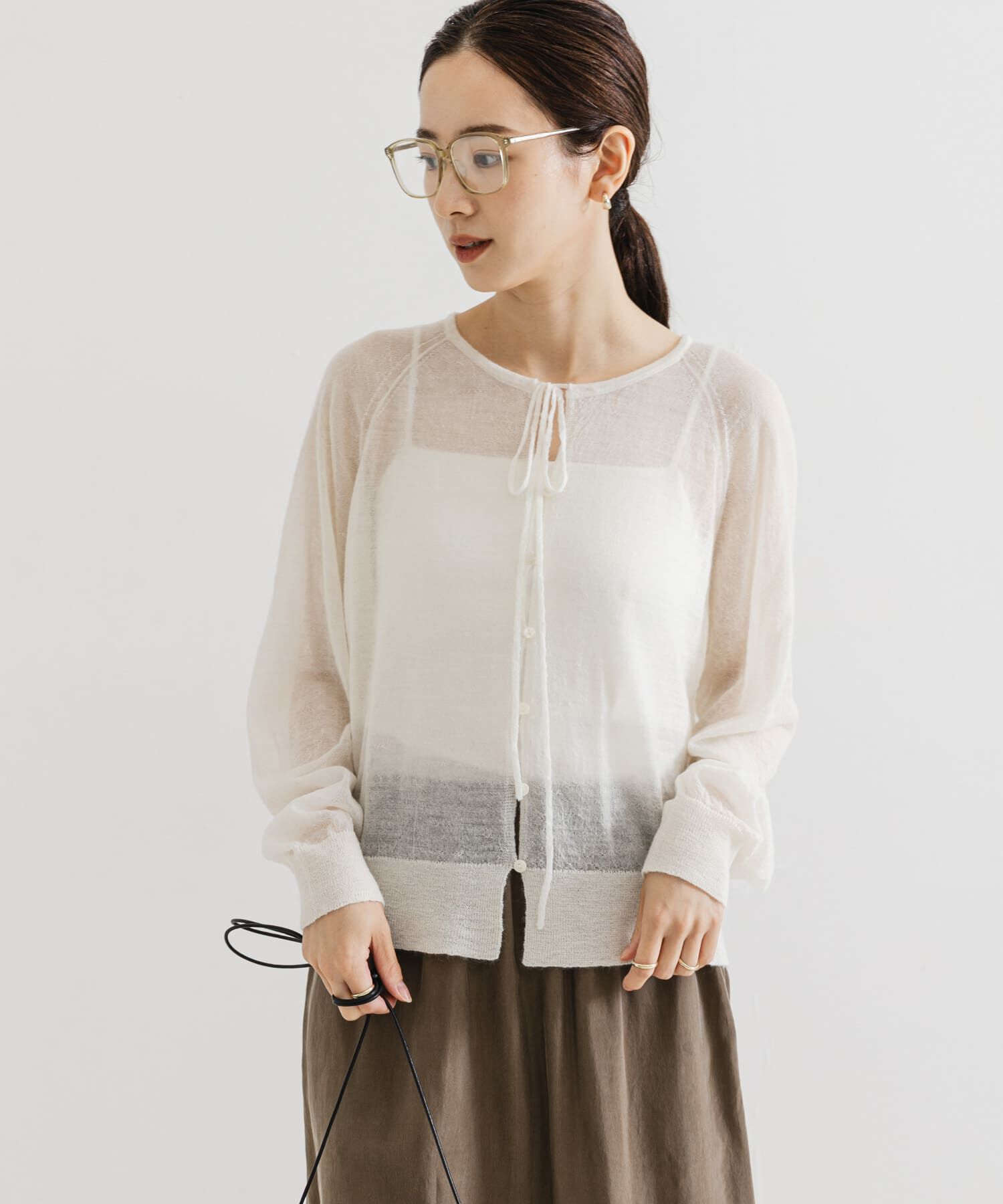 URBAN RESEARCH「ヘアリーショートカーディガン」|カーディガン|