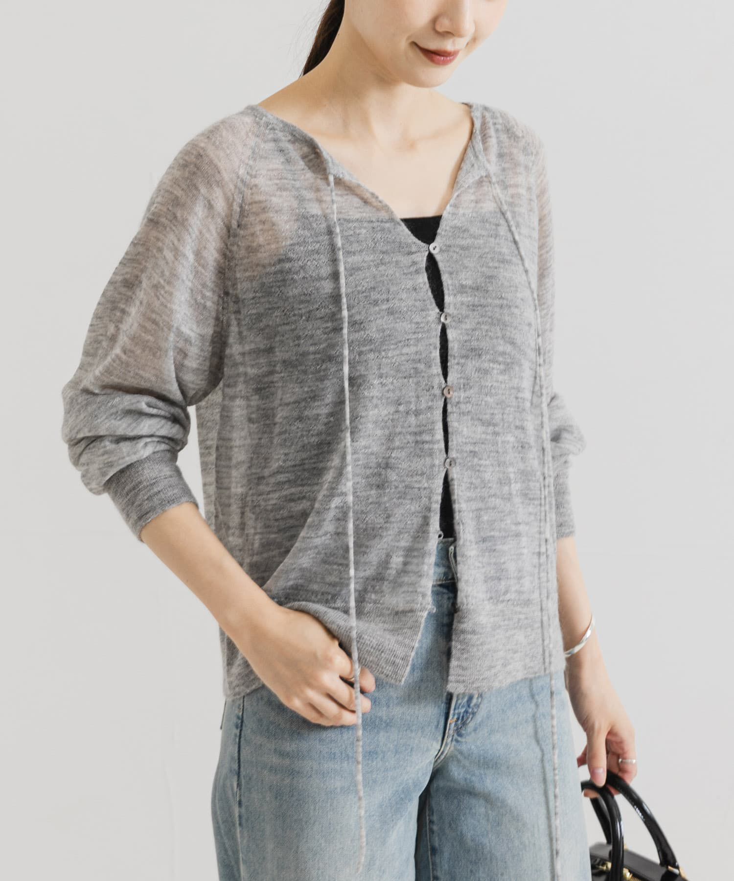 URBAN RESEARCH「ヘアリーショートカーディガン」|カーディガン|