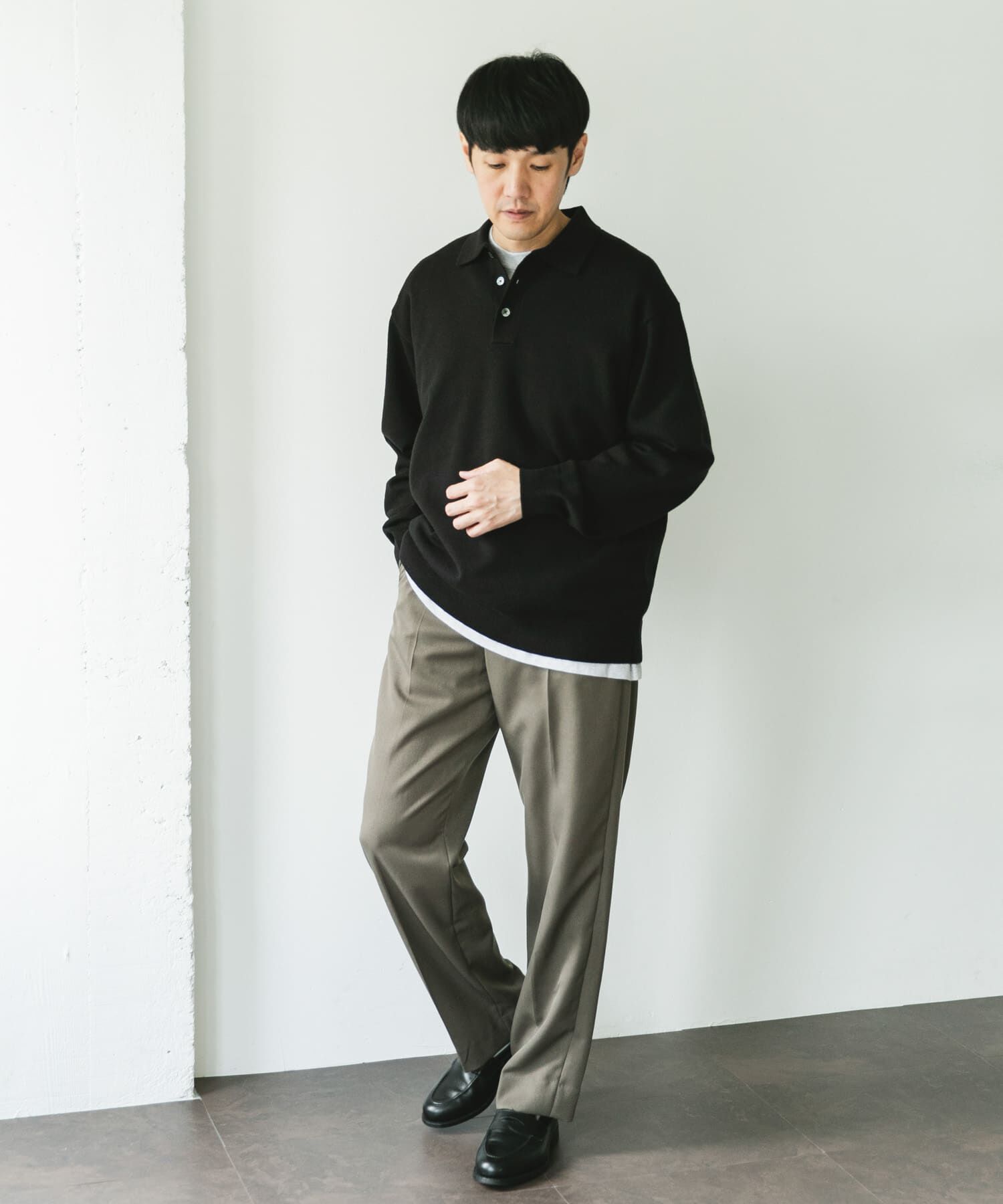 URBAN RESEARCH DOORS「『XLサイズ/WEB限定/仁村紗和さん着用』『UR TECH 200日ニット』 ポロシャツ」|ポロシャツ|