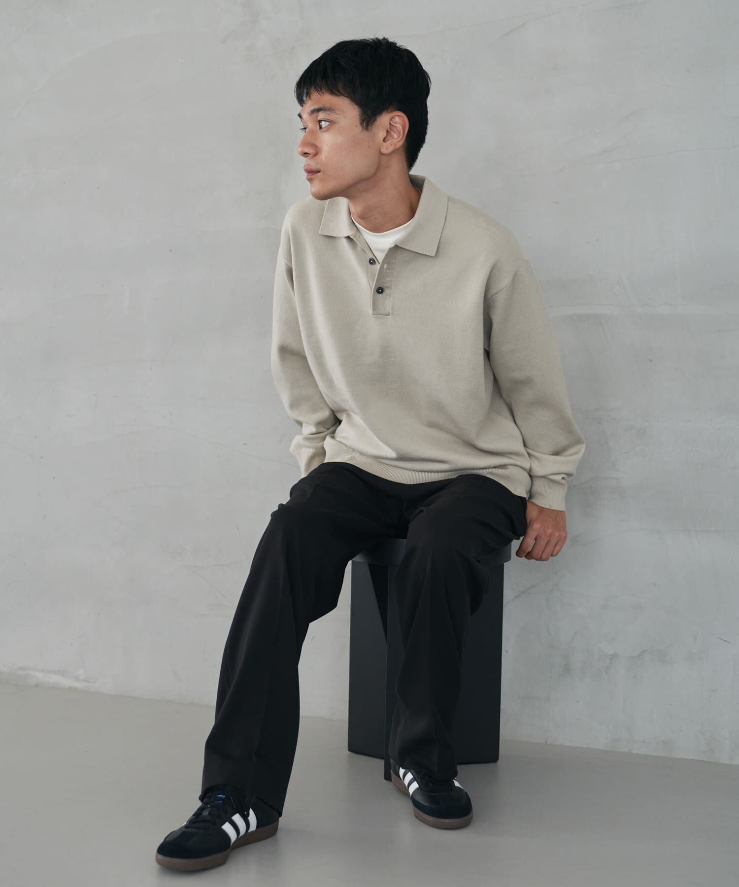 URBAN RESEARCH DOORS「『XLサイズ/WEB限定/仁村紗和さん着用』『UR TECH 200日ニット』 ポロシャツ」|ポロシャツ|